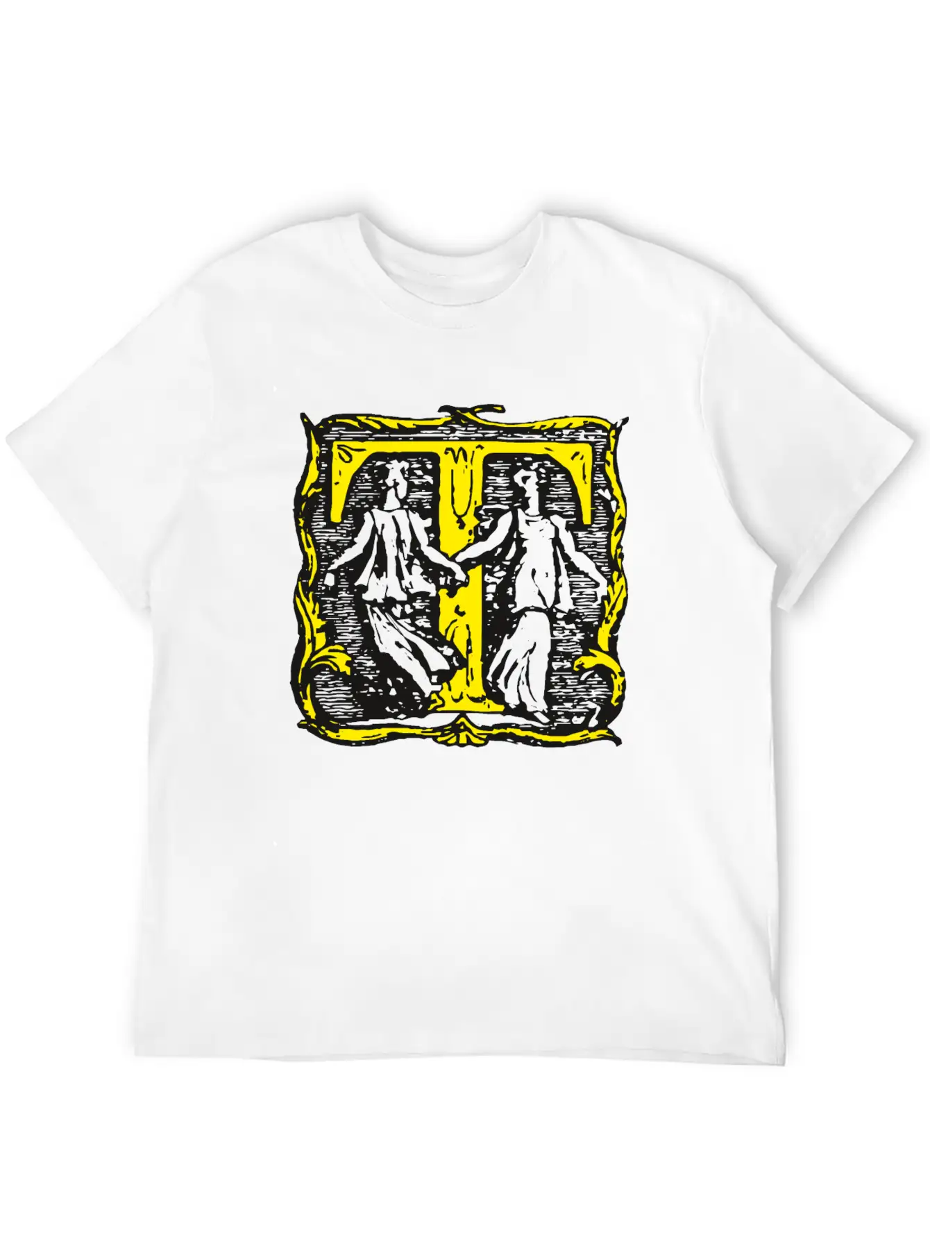 Old T Letter Monogram Soft Cotton Short Sleeve Tee – Unisex Wardrobe Staple