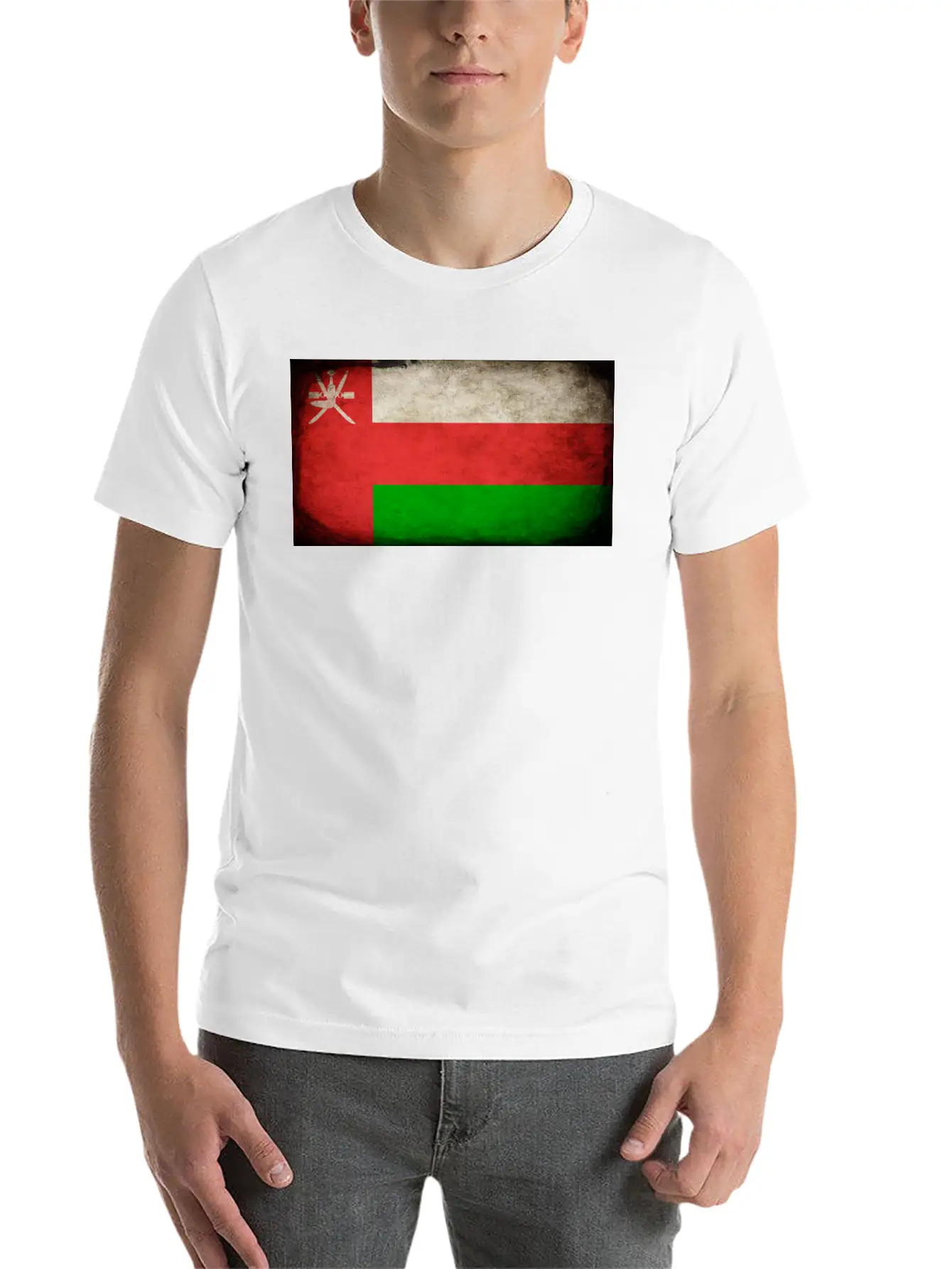 Oman Flag Lightweight Cotton T-Shirt – Daily Comfort Graphic Shirt