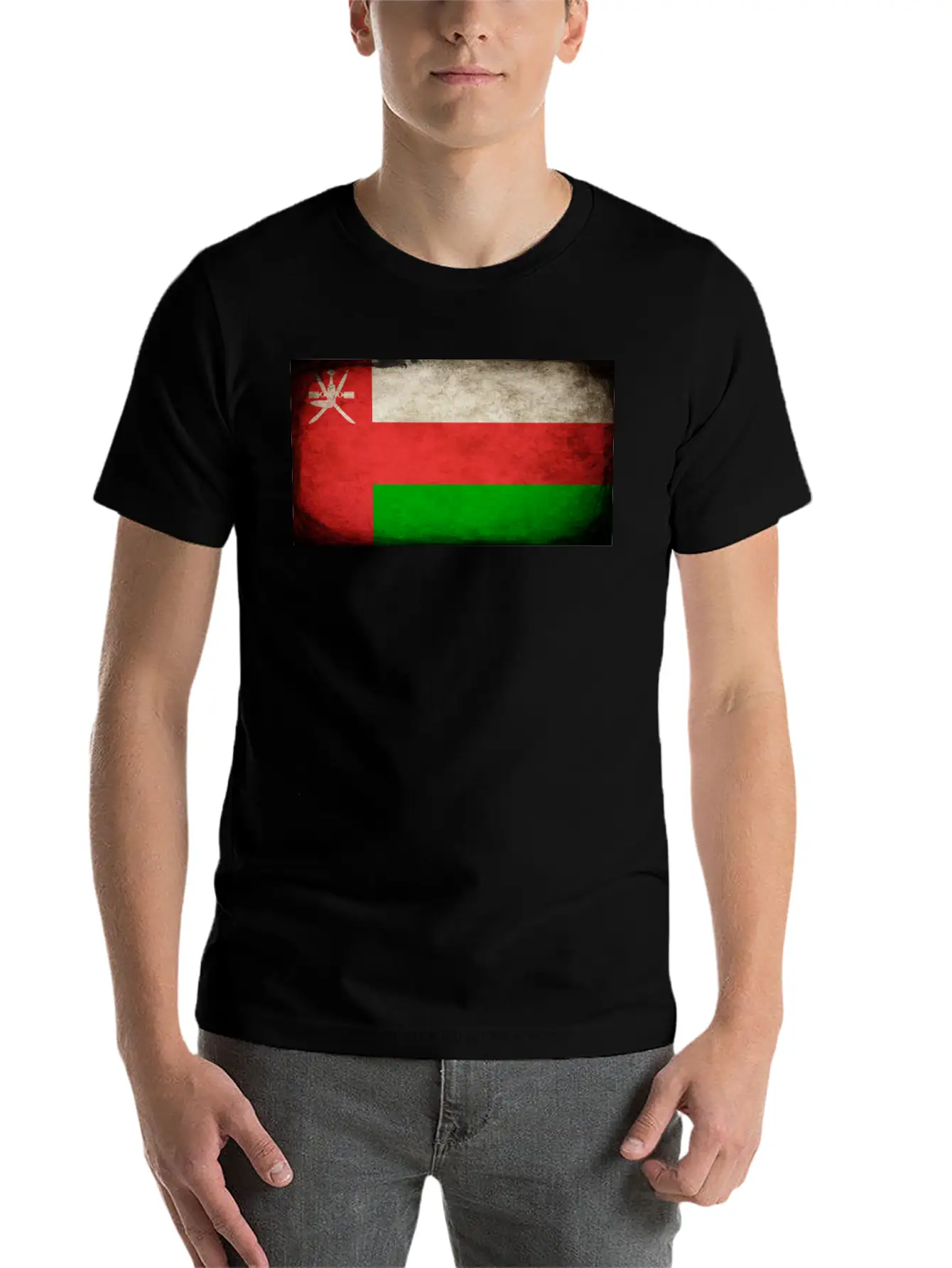 Oman Flag Lightweight Cotton T-Shirt – Daily Comfort Graphic Shirt