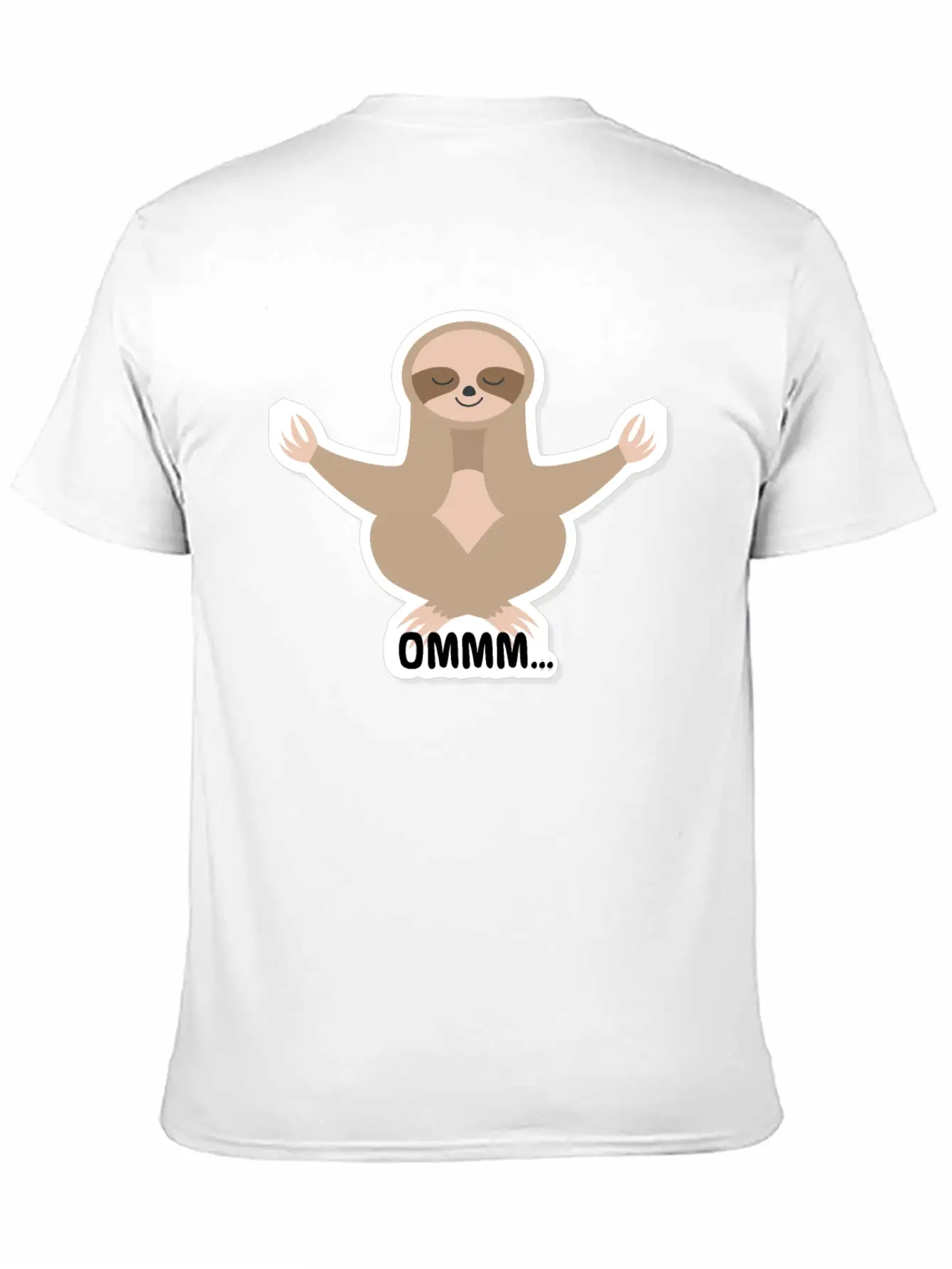 Ommm Sloth Meditating Lightweight Cotton T-Shirt – Daily Comfort Graphic Shirt