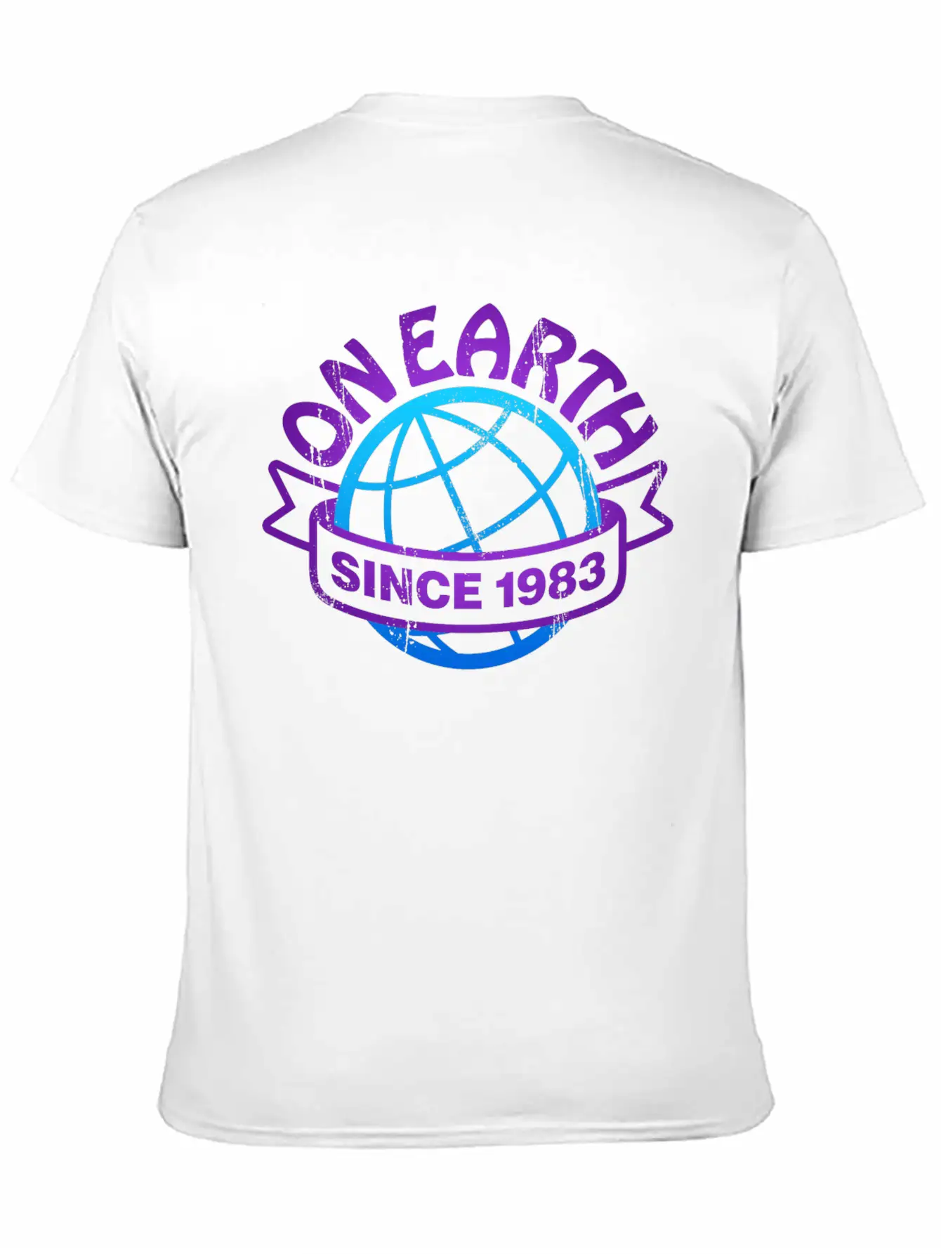 On Earth Since 1983 Lightweight Cotton T-Shirt – Daily Comfort Graphic Shirt