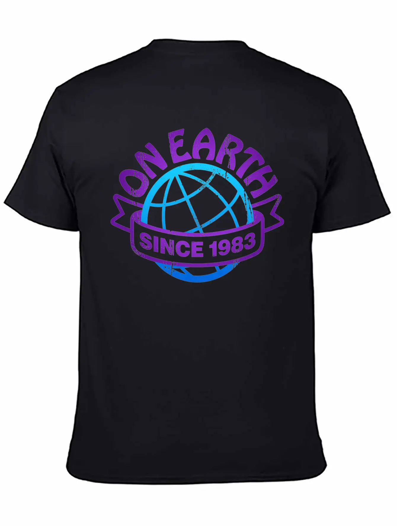 On Earth Since 1983 Lightweight Cotton T-Shirt – Daily Comfort Graphic Shirt