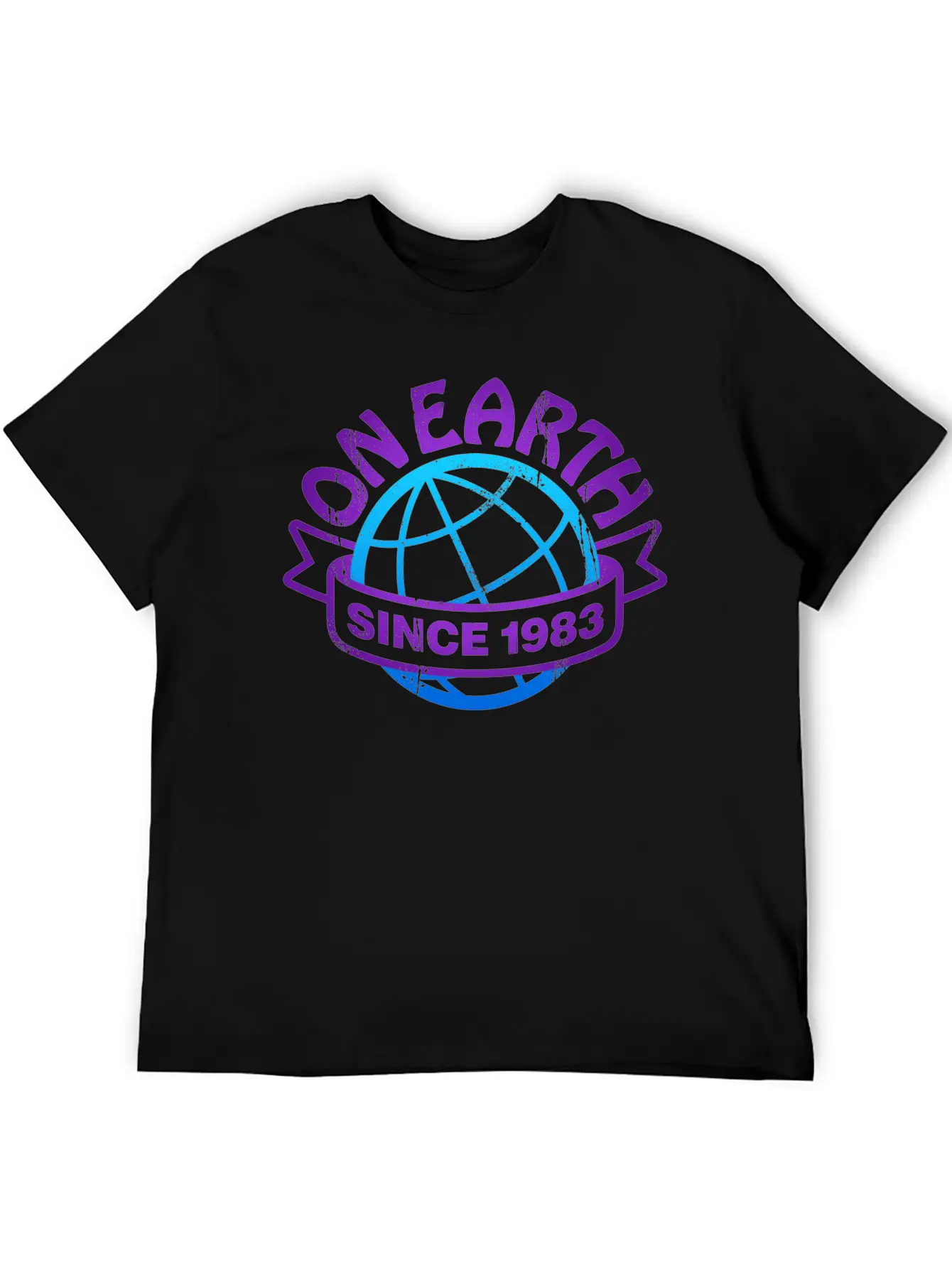 On Earth Since 1983 Lightweight Cotton T-Shirt – Daily Comfort Graphic Shirt