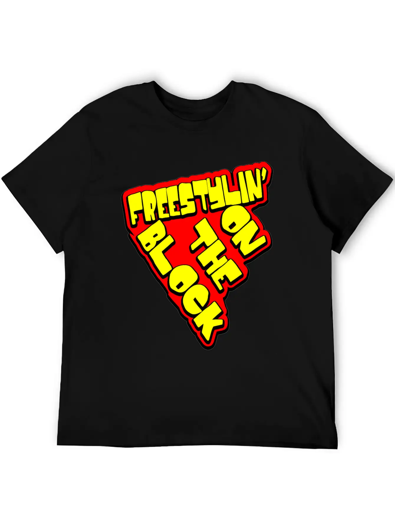 On The Block - Freestyling - Hip Hop Basic Graphic T-Shirt – Daily Comfort In Soft Cotton