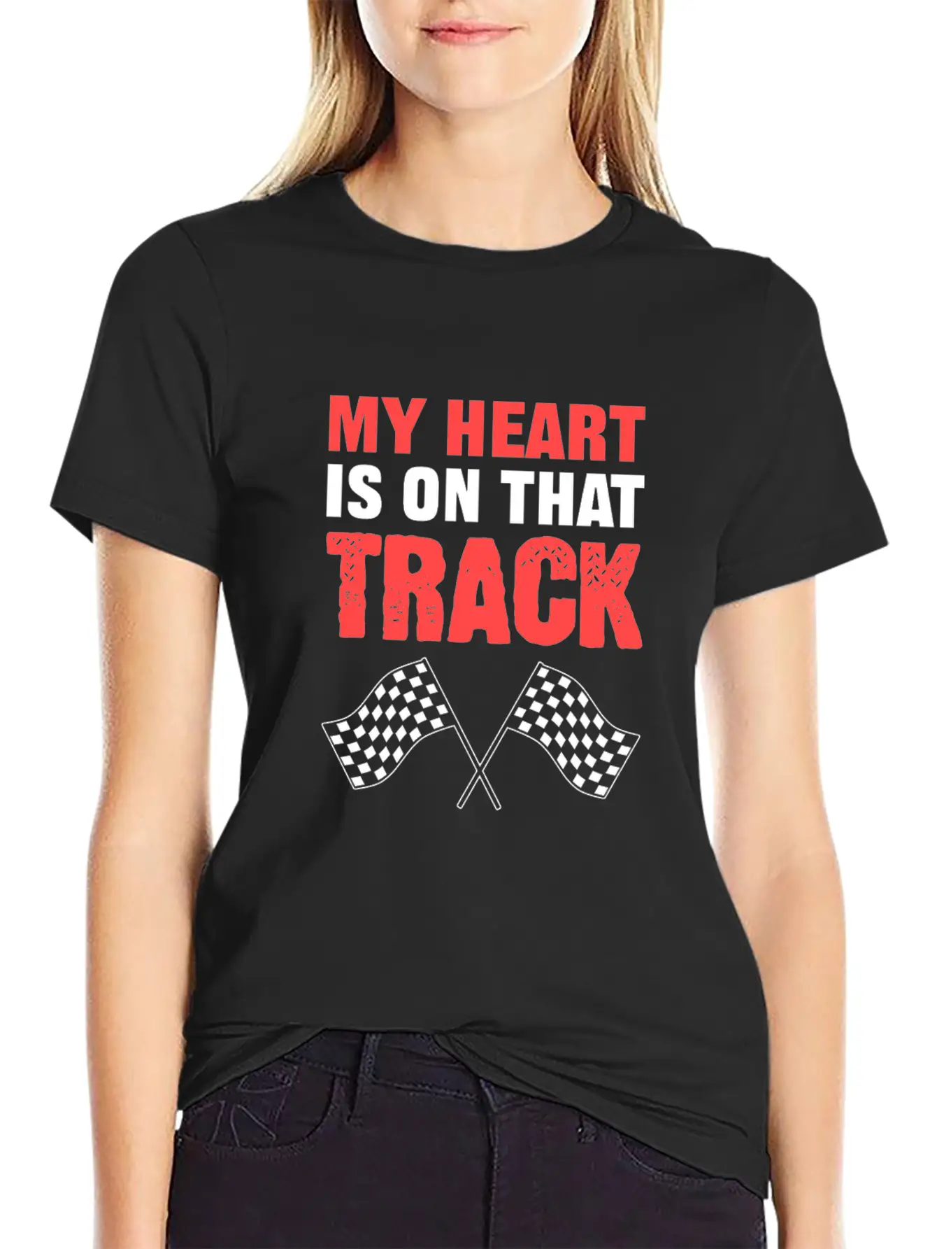 On Track Sports Person Gift Basic Graphic T-Shirt – Daily Comfort In Soft Cotton
