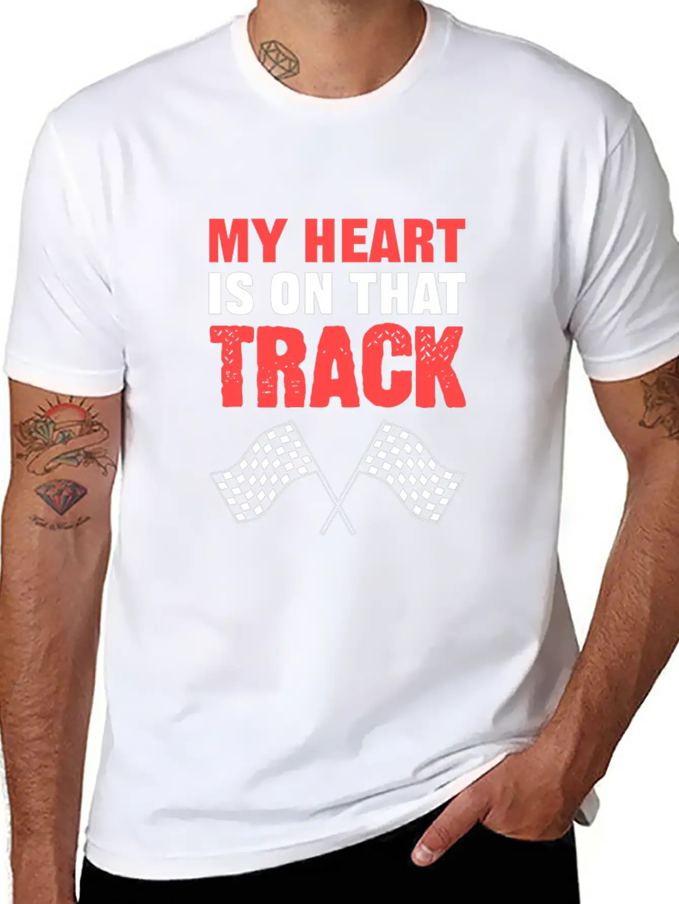 On Track Sports Person Gift Relaxed Everyday Tee – Lightweight And Durable Cotton