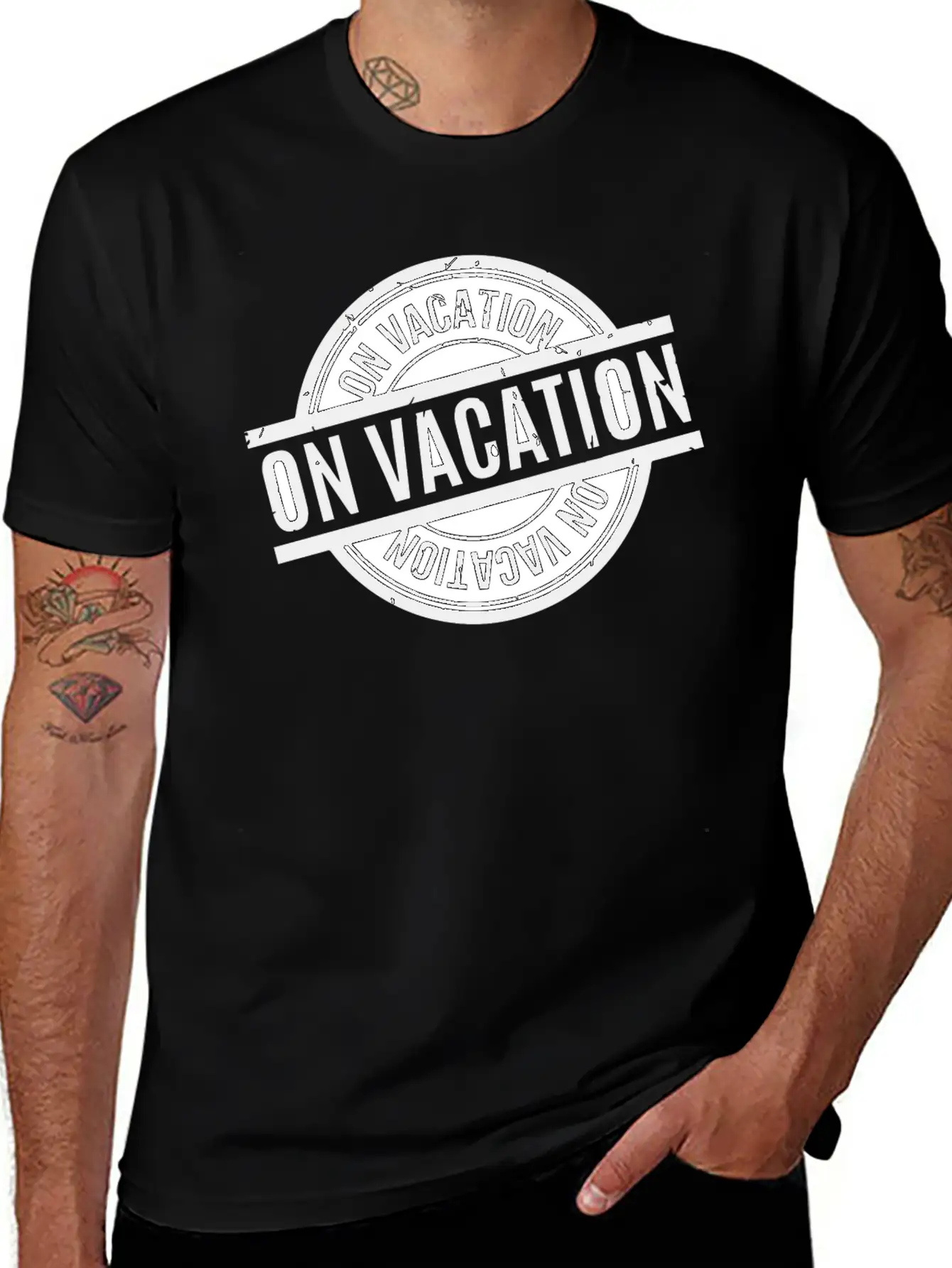 On Vacation Classic Fit Graphic Tee For Daily Comfort – Unisex Cotton Shirt