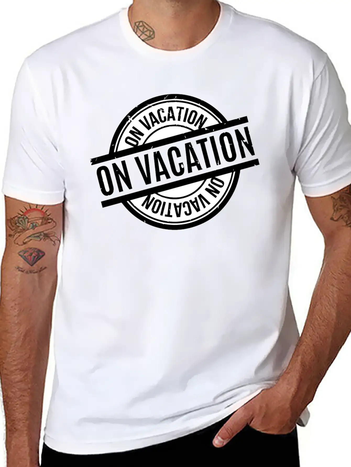 On Vacation Classic Fit Graphic Tee For Daily Comfort – Unisex Cotton Shirt