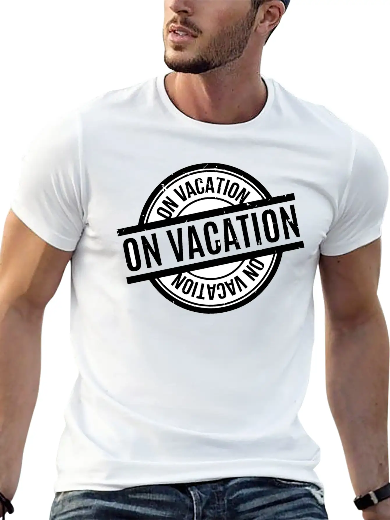 On Vacation Classic Fit Graphic Tee For Daily Comfort – Unisex Cotton Shirt