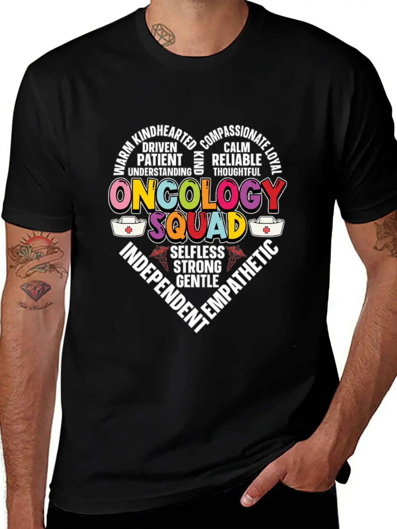 Oncology Squad Hematology Healthcare Oncologist Relaxed Everyday Tee – Lightweight And Durable Cotton