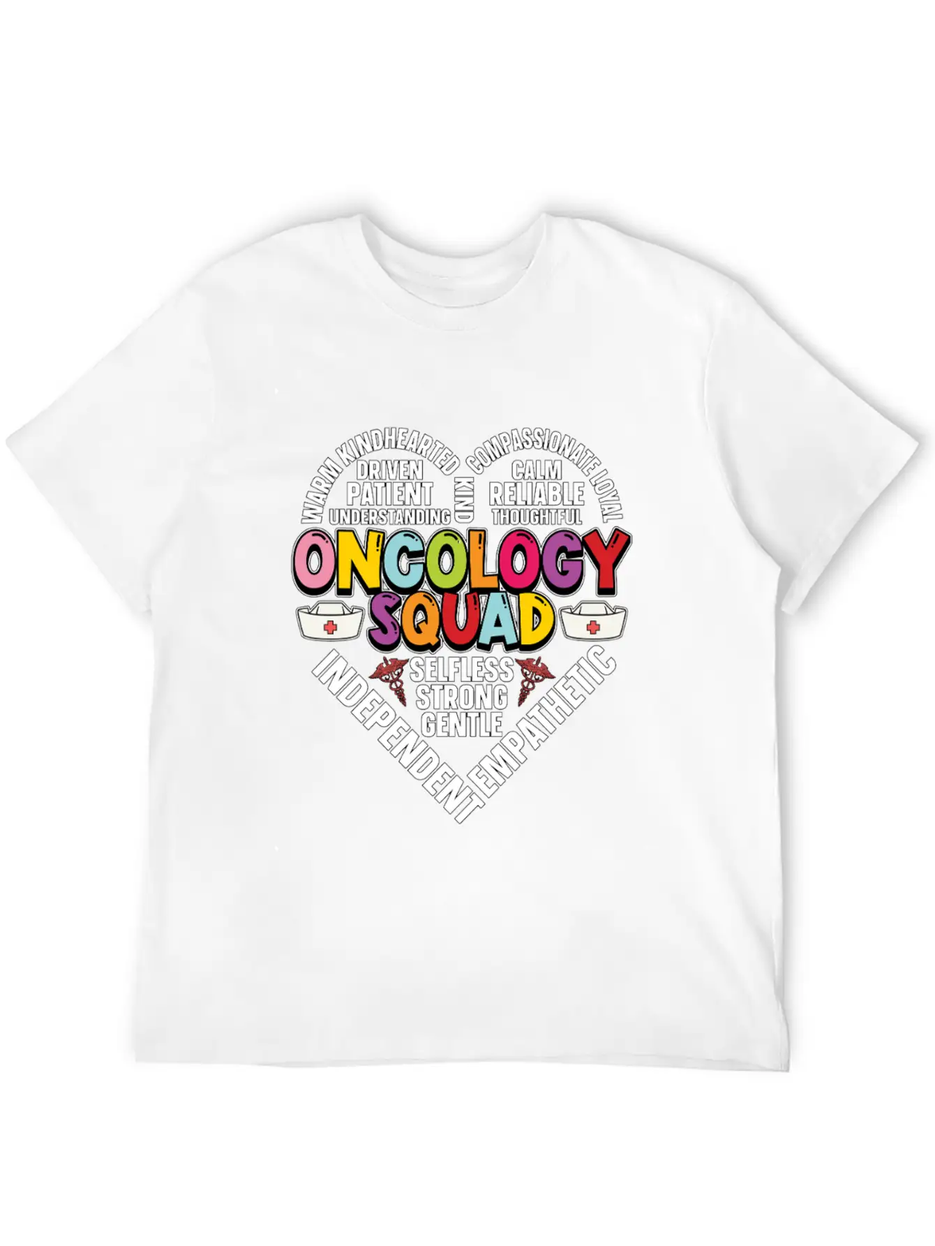 Oncology Squad Hematology Healthcare Oncologist Relaxed Everyday Tee – Lightweight And Durable Cotton