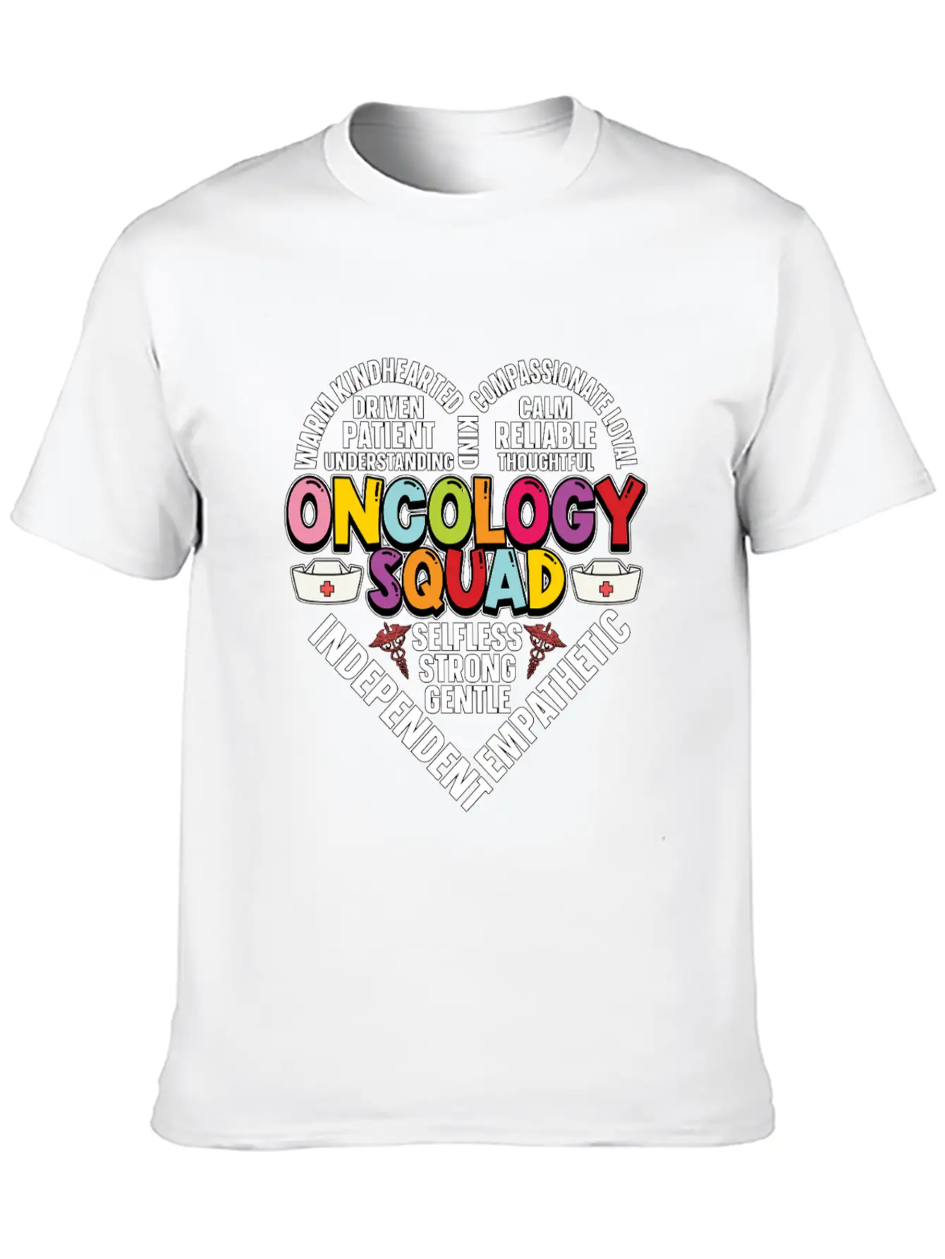 Oncology Squad Hematology Healthcare Oncologist Relaxed Everyday Tee – Lightweight And Durable Cotton