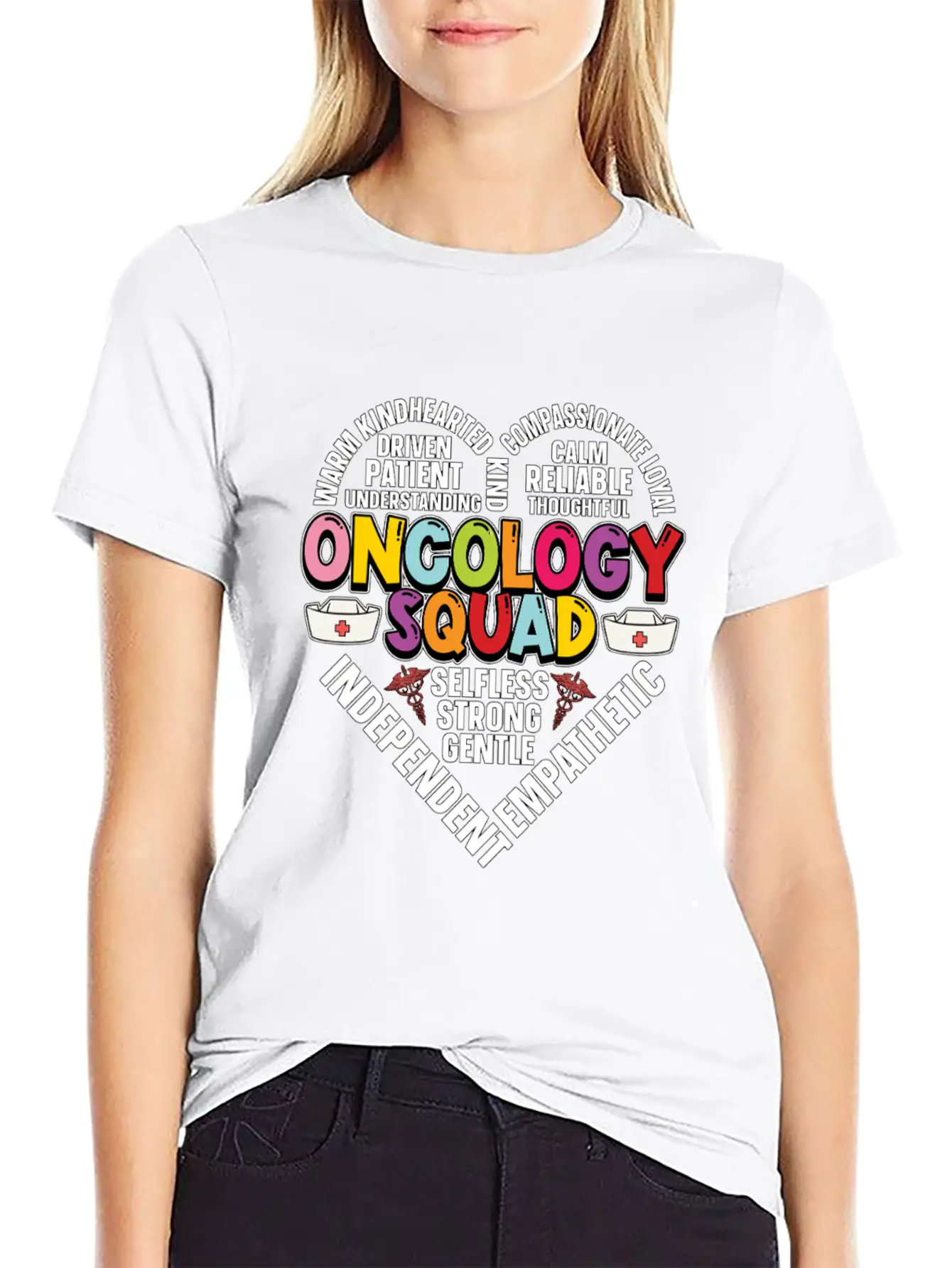 Oncology Squad Hematology Healthcare Oncologist Relaxed Everyday Tee – Lightweight And Durable Cotton