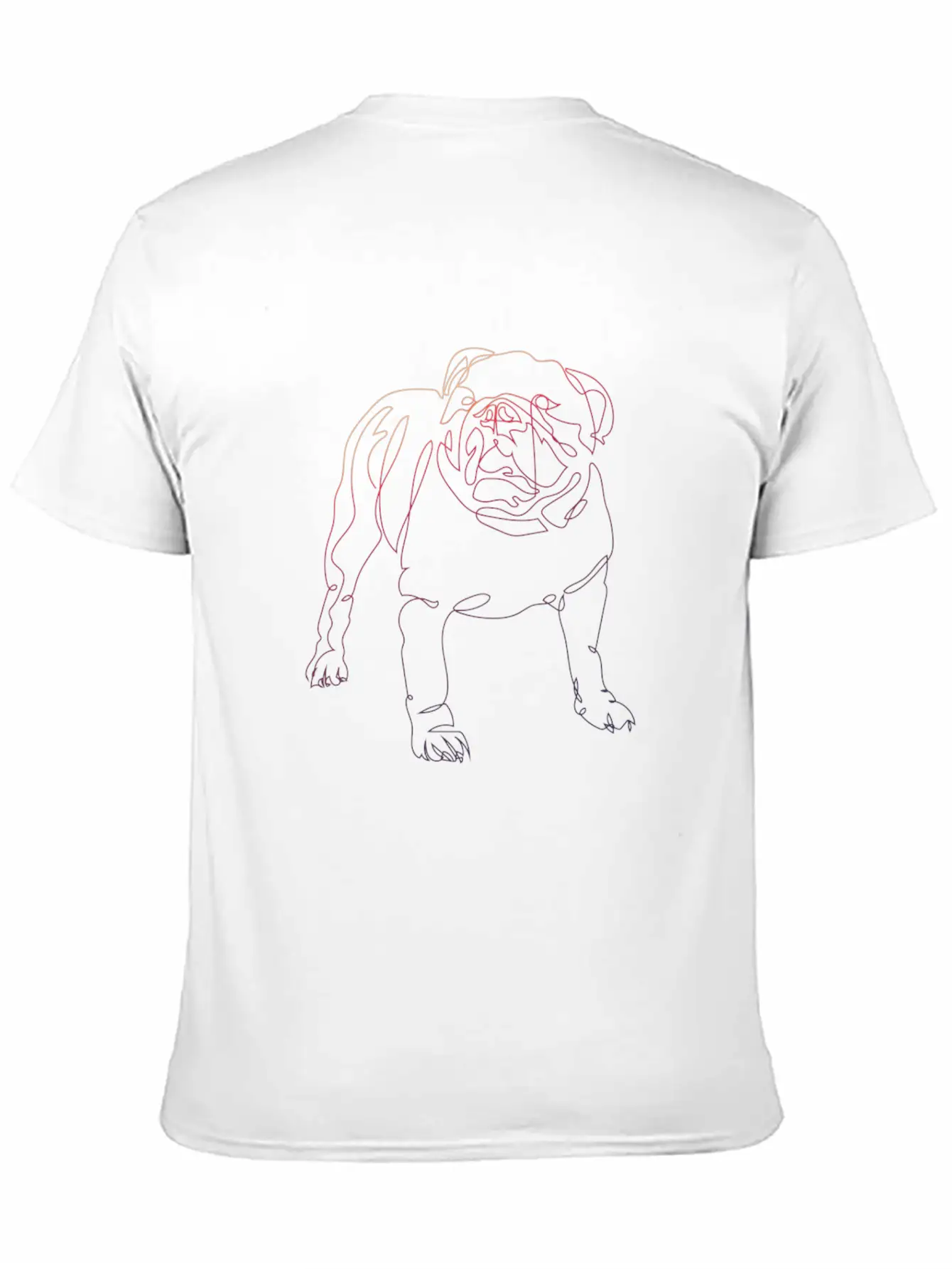 One Line Art Dog Basic Graphic T-Shirt – Daily Comfort In Soft Cotton