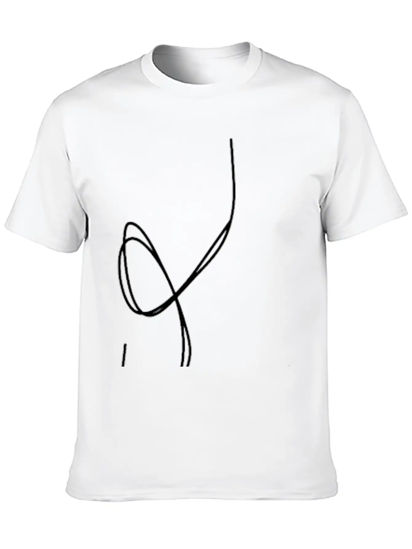 One Line Face Basic Graphic T-Shirt – Daily Comfort In Soft Cotton
