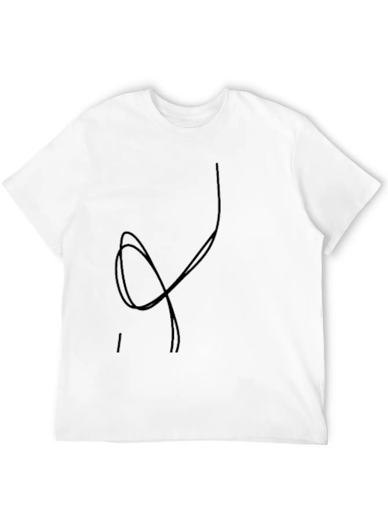 One Line Face Basic Graphic T-Shirt – Daily Comfort In Soft Cotton