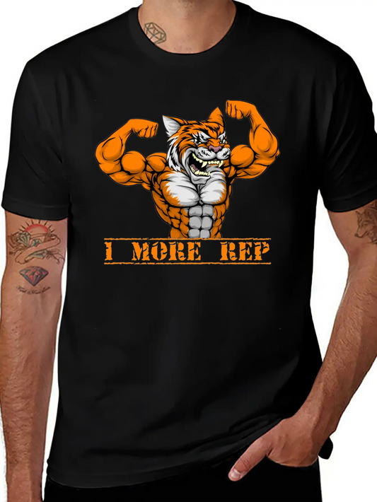 One More Rep, One More Repetition Modern Fit Casual T-Shirt – Clean And Versatile Design