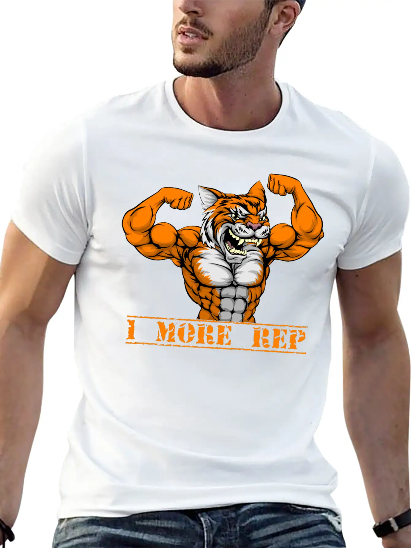 One More Rep, One More Repetition Modern Fit Casual T-Shirt – Clean And Versatile Design