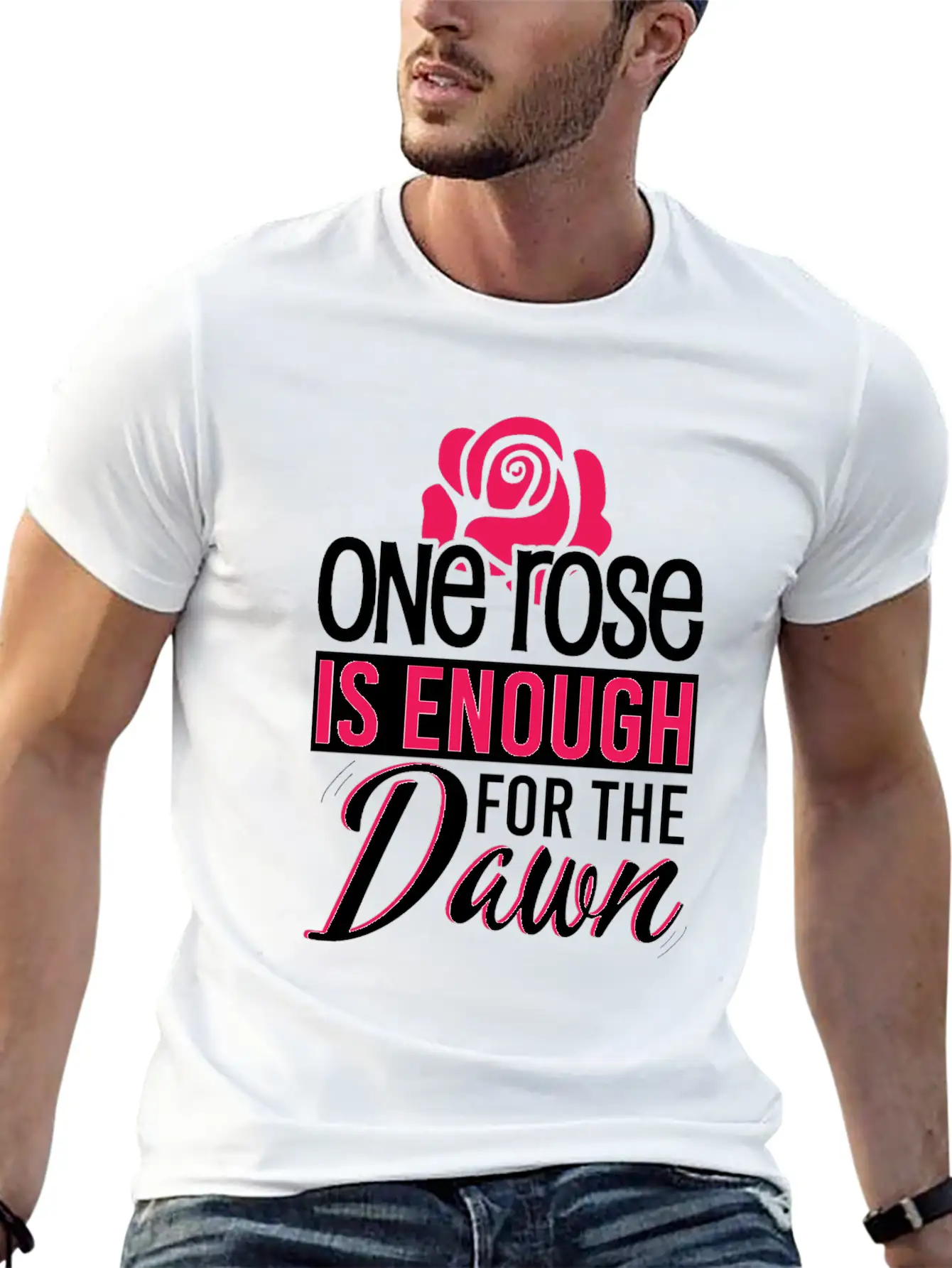One Rose Is Enough For The Dawn Rose Lover Essential Cotton Tee For Daily Outfits – Unisex Style