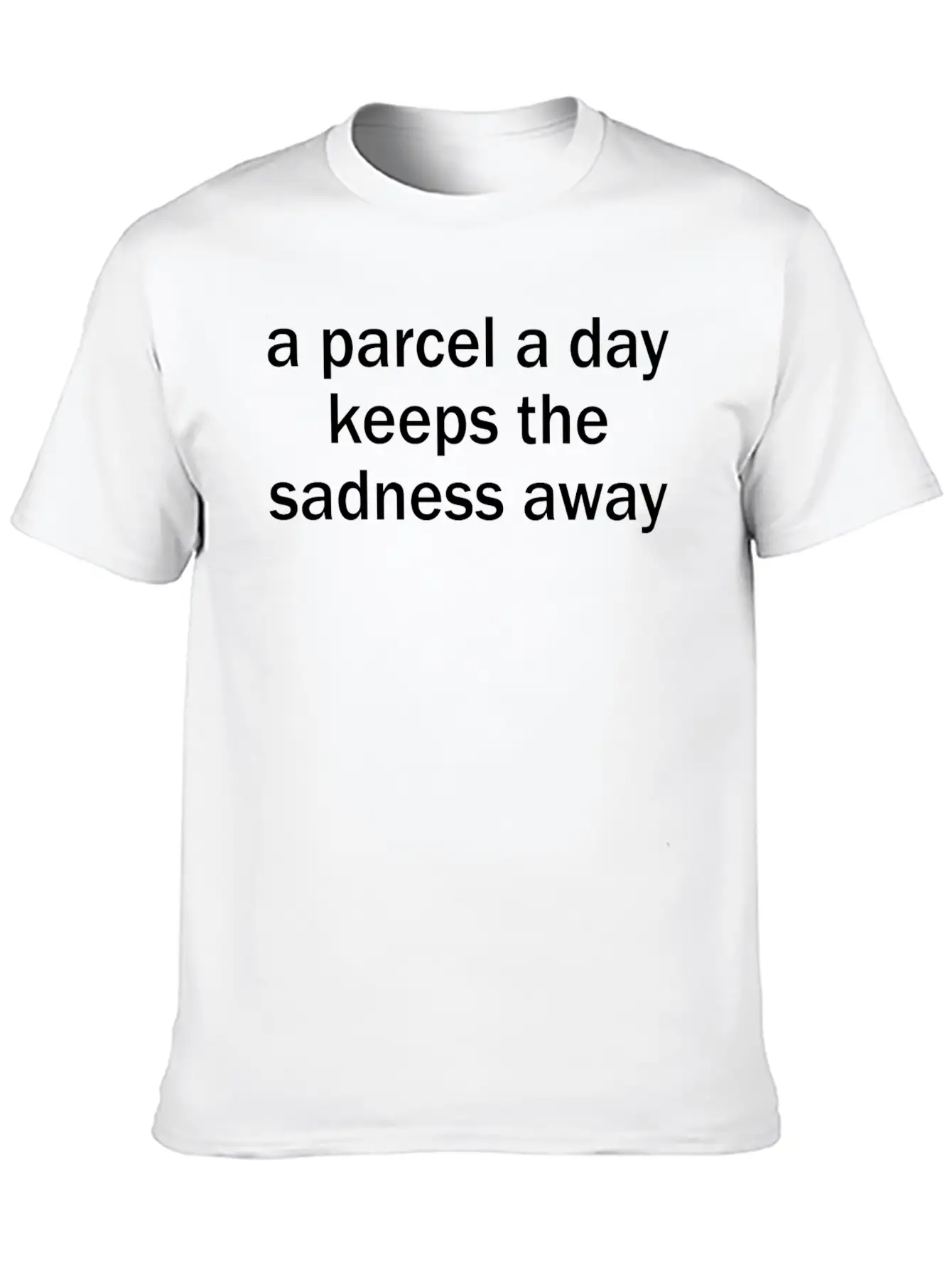Online Shopper Addict Parcels Funny Meme Quote Unisex Casual T-Shirt – Clean Design For Daily Comfort