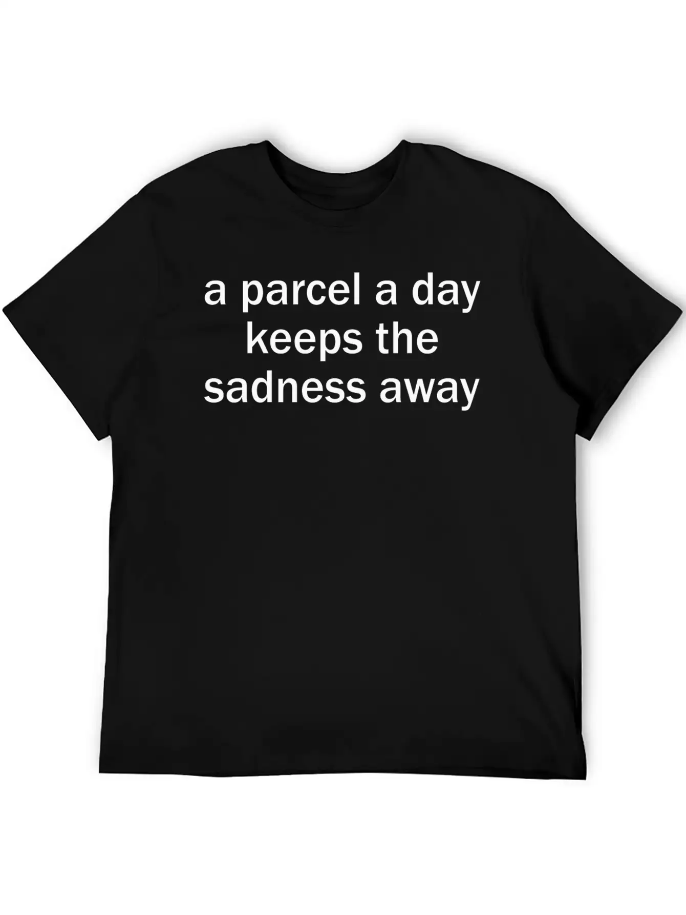 Online Shopper Addict Parcels Funny Meme Quote Unisex Casual T-Shirt – Clean Design For Daily Comfort