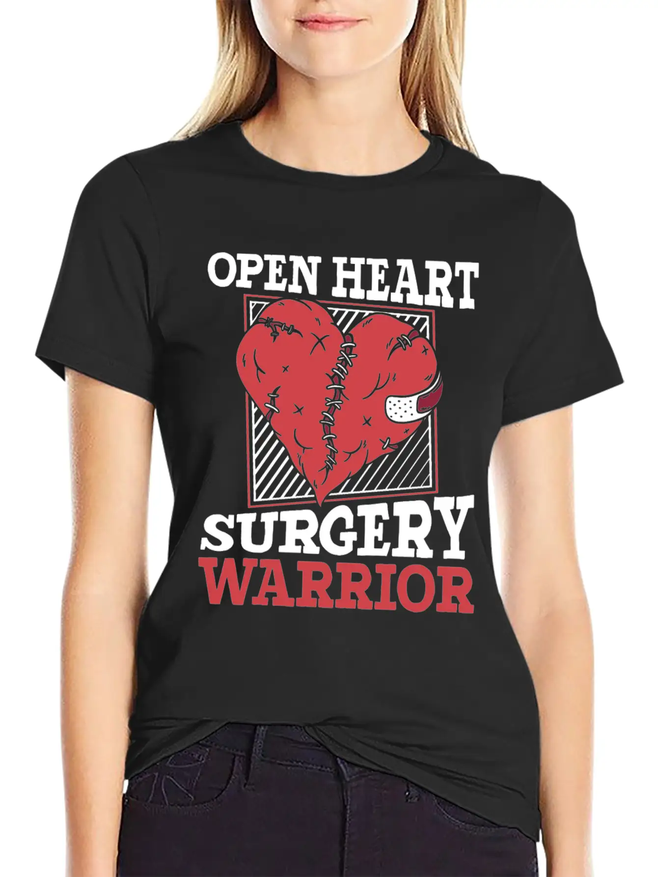 Open Heart Surgery Warrior Catheter Open Heart Unisex Casual T-Shirt – Clean Design For Daily Comfort