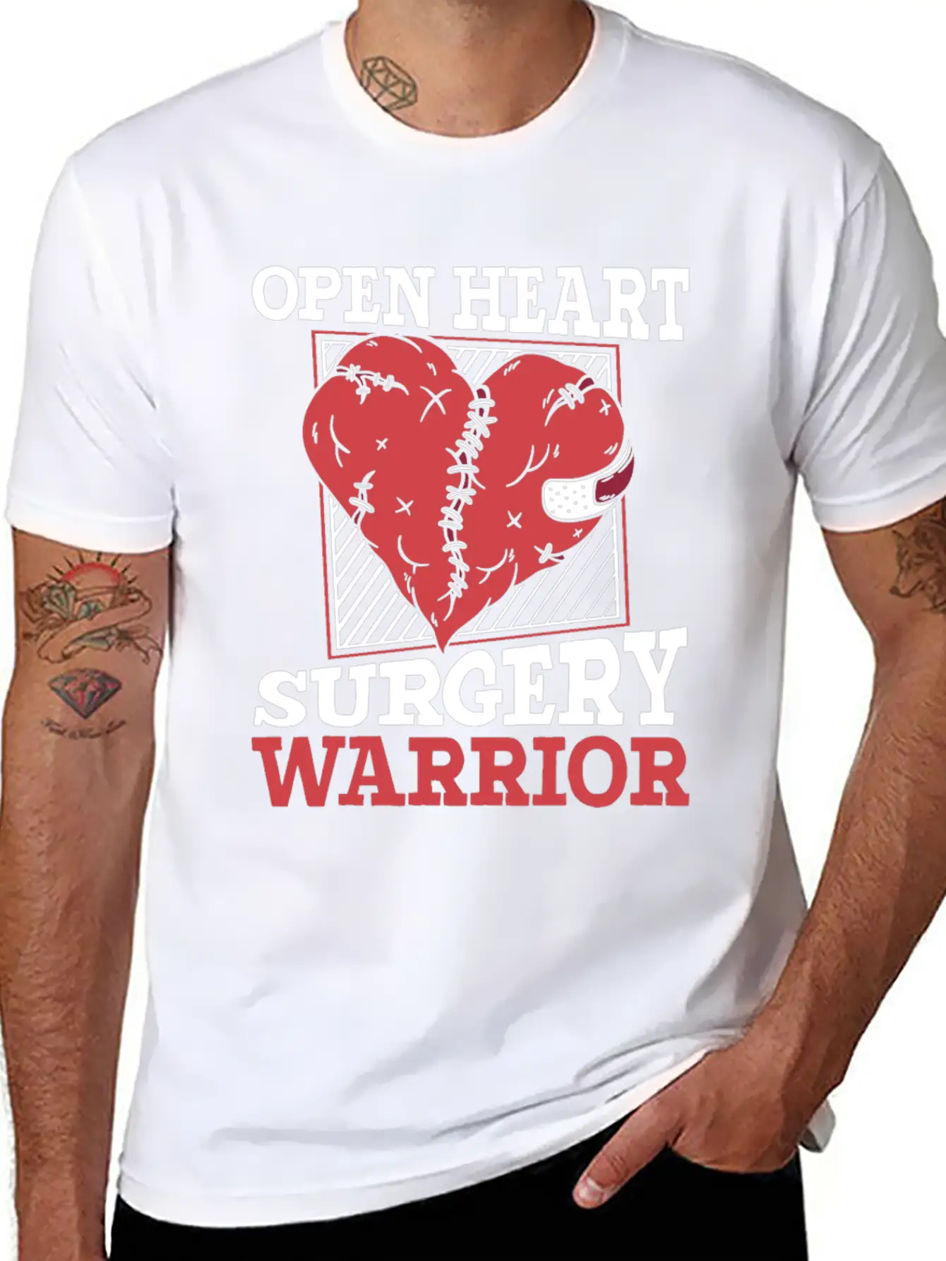 Open Heart Surgery Warrior Catheter Open Heart Unisex Casual T-Shirt – Clean Design For Daily Comfort