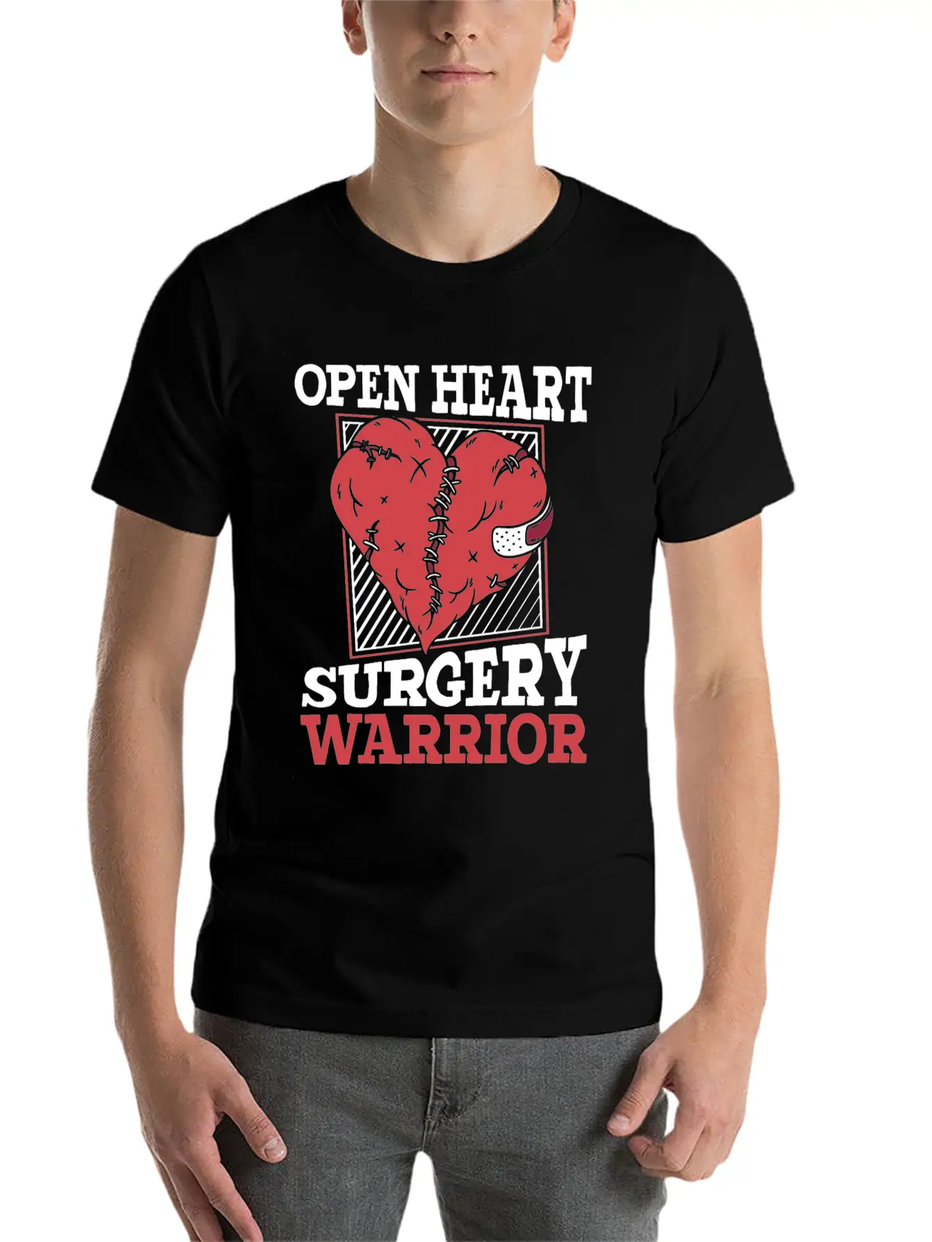 Open Heart Surgery Warrior Catheter Open Heart Unisex Casual T-Shirt – Clean Design For Daily Comfort