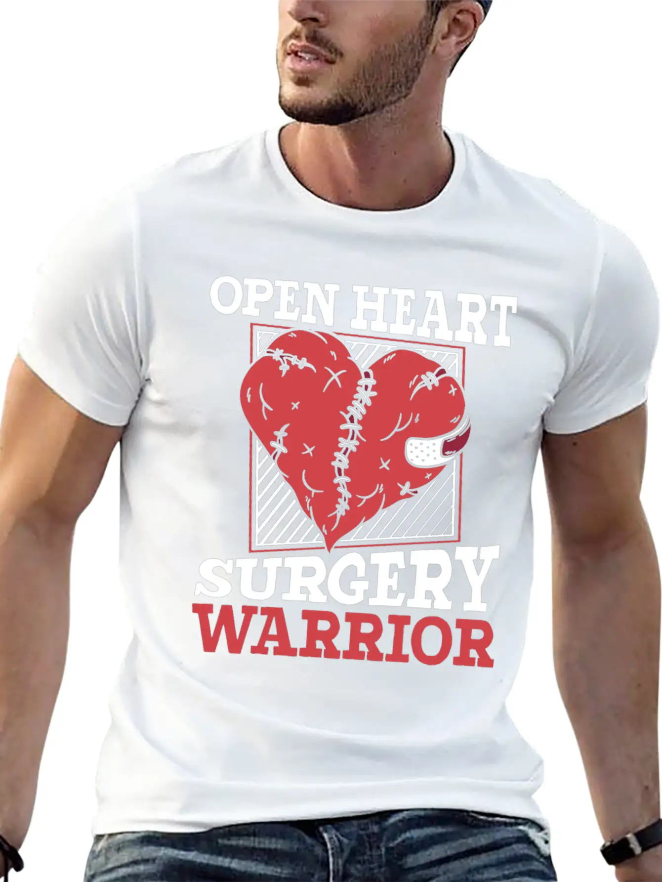 Open Heart Surgery Warrior Catheter Open Heart Unisex Casual T-Shirt – Clean Design For Daily Comfort