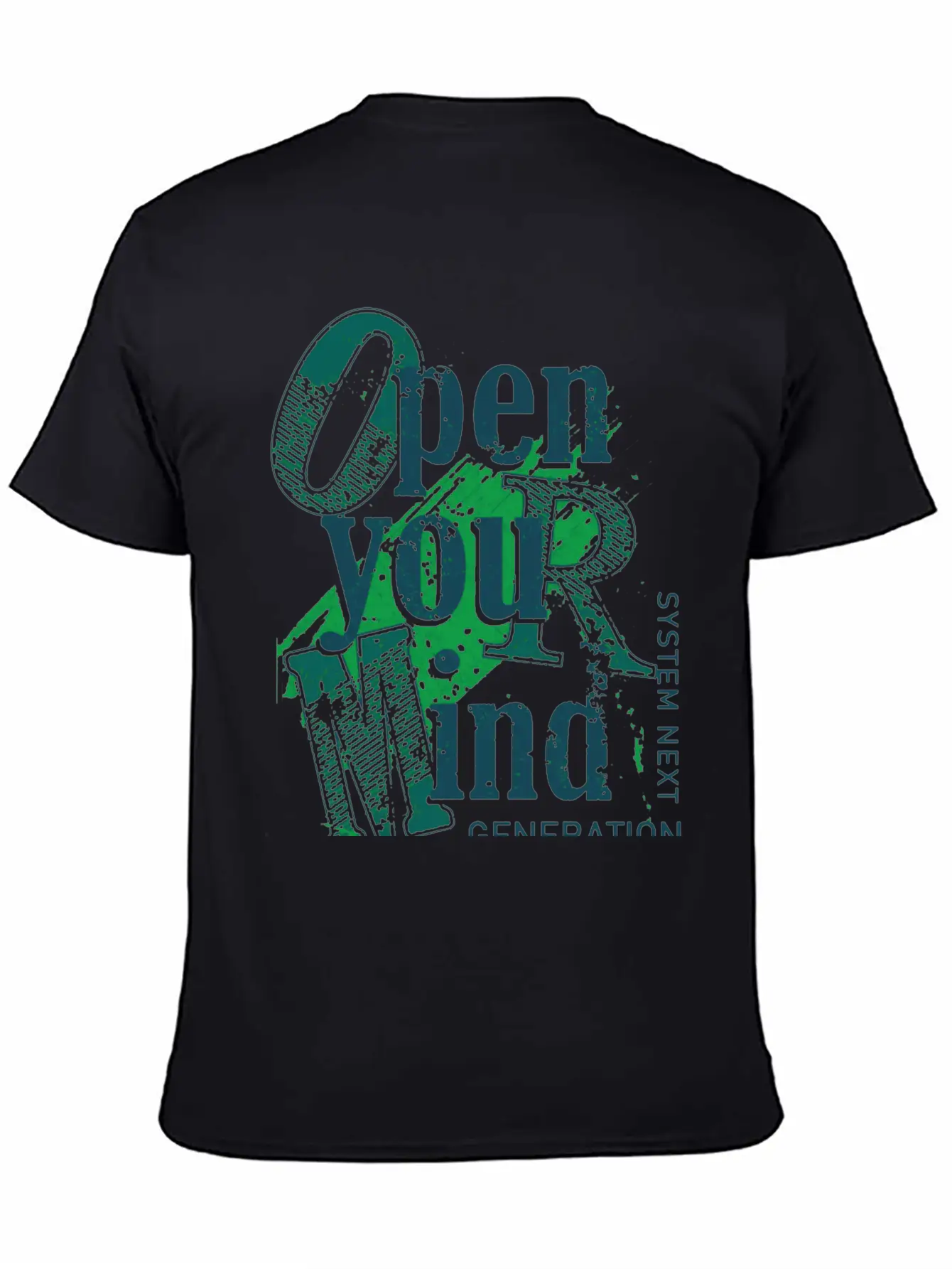 Open Your Mind Title Of Creativity Text Arts Lightweight Cotton T-Shirt – Daily Comfort Graphic Shirt