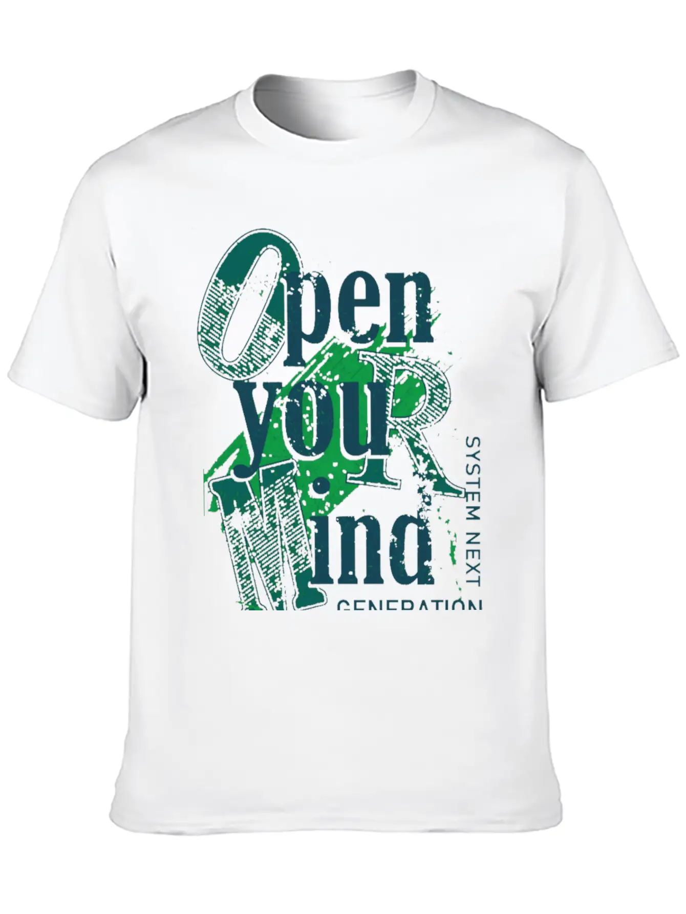 Open Your Mind Title Of Creativity Text Arts Lightweight Cotton T-Shirt – Daily Comfort Graphic Shirt
