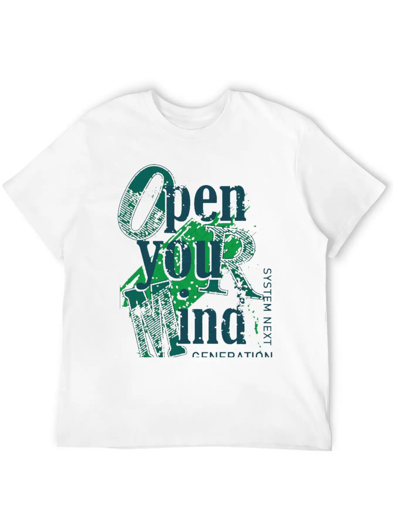 Open Your Mind Title Of Creativity Text Arts Lightweight Cotton T-Shirt – Daily Comfort Graphic Shirt