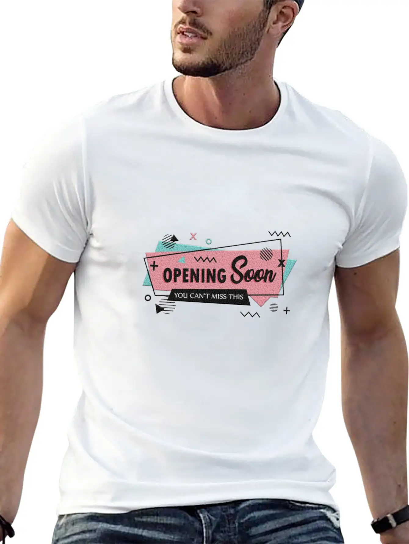 Opening Soon Style Modern Fit Casual T-Shirt – Clean And Versatile Design