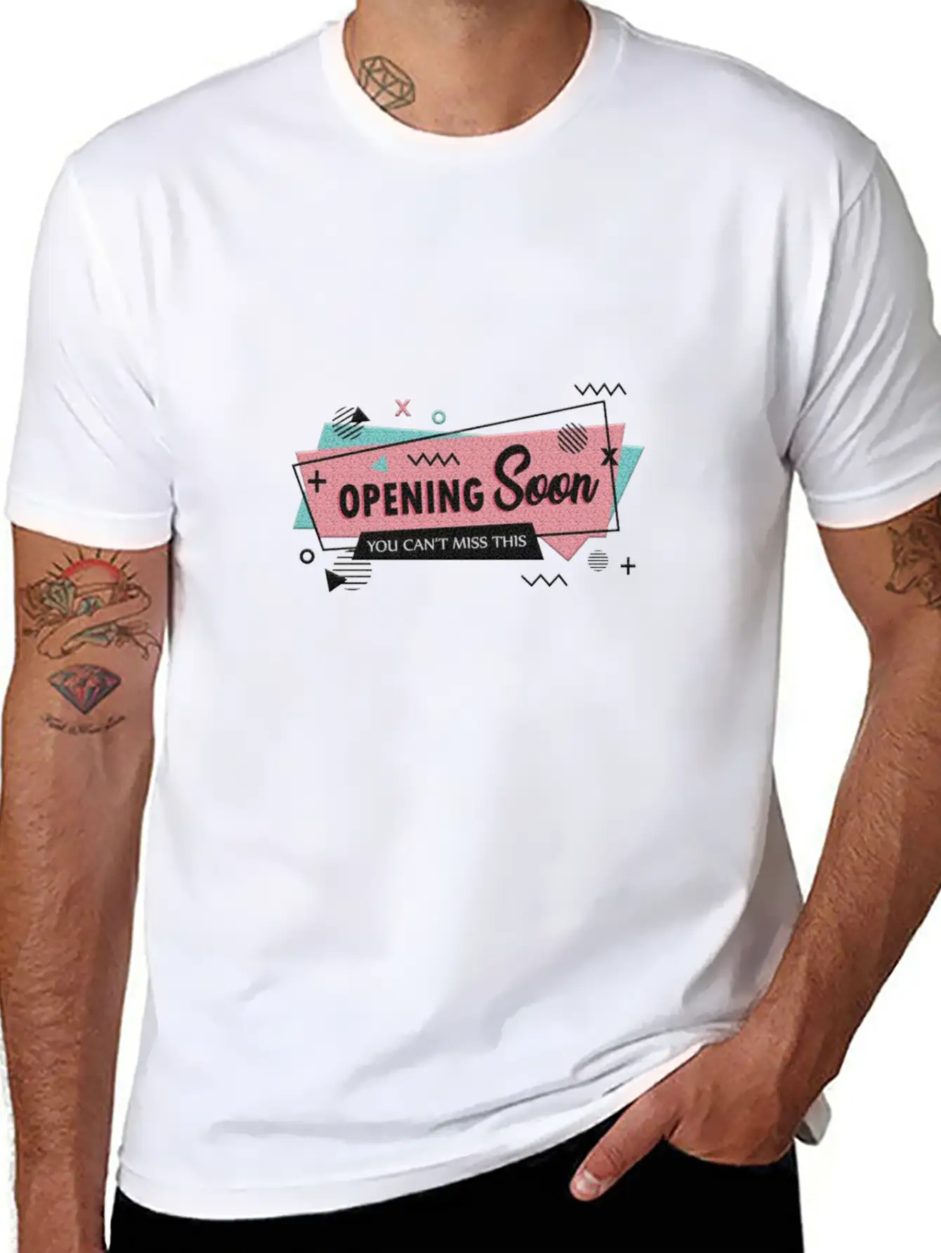 Opening Soon Style Modern Fit Casual T-Shirt – Clean And Versatile Design