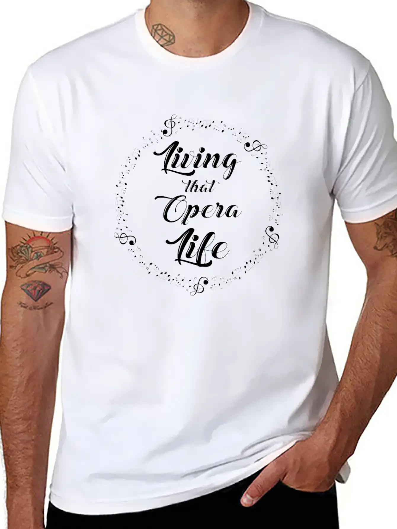 Opera Singer Vocalist Life Choir Show Basic Graphic T-Shirt – Daily Comfort In Soft Cotton