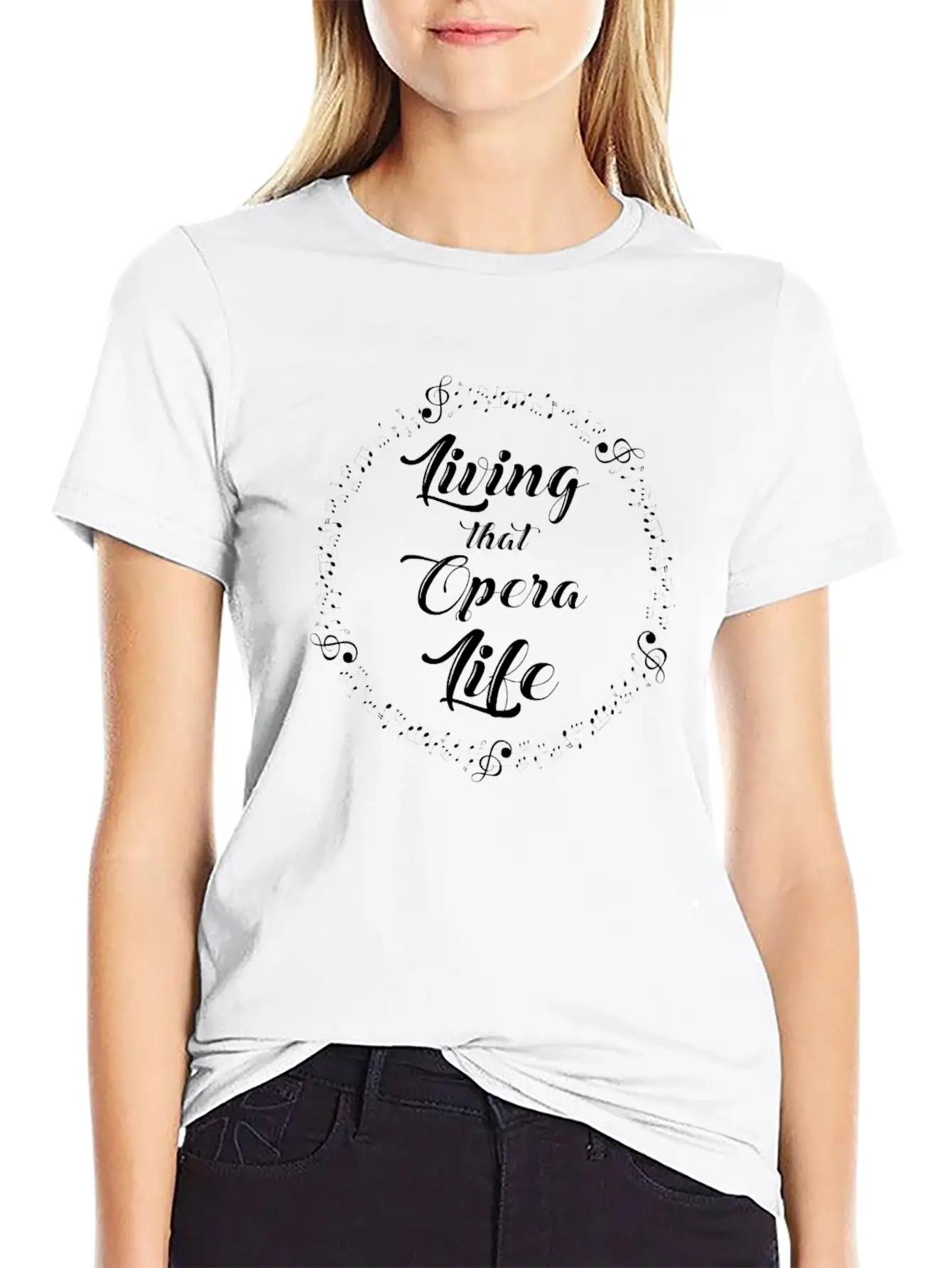 Opera Singer Vocalist Life Choir Show Basic Graphic T-Shirt – Daily Comfort In Soft Cotton