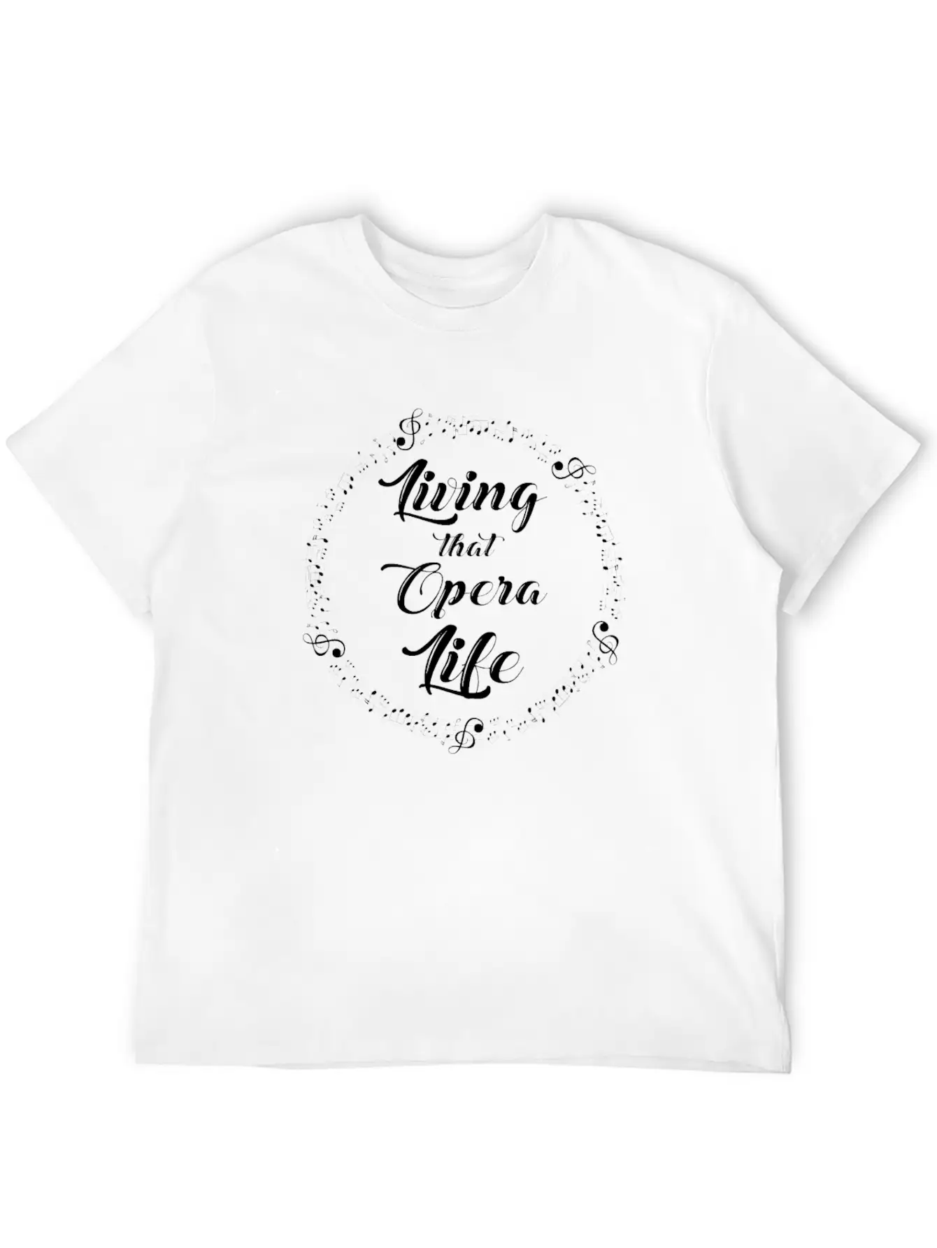 Opera Singer Vocalist Life Choir Show Basic Graphic T-Shirt – Daily Comfort In Soft Cotton
