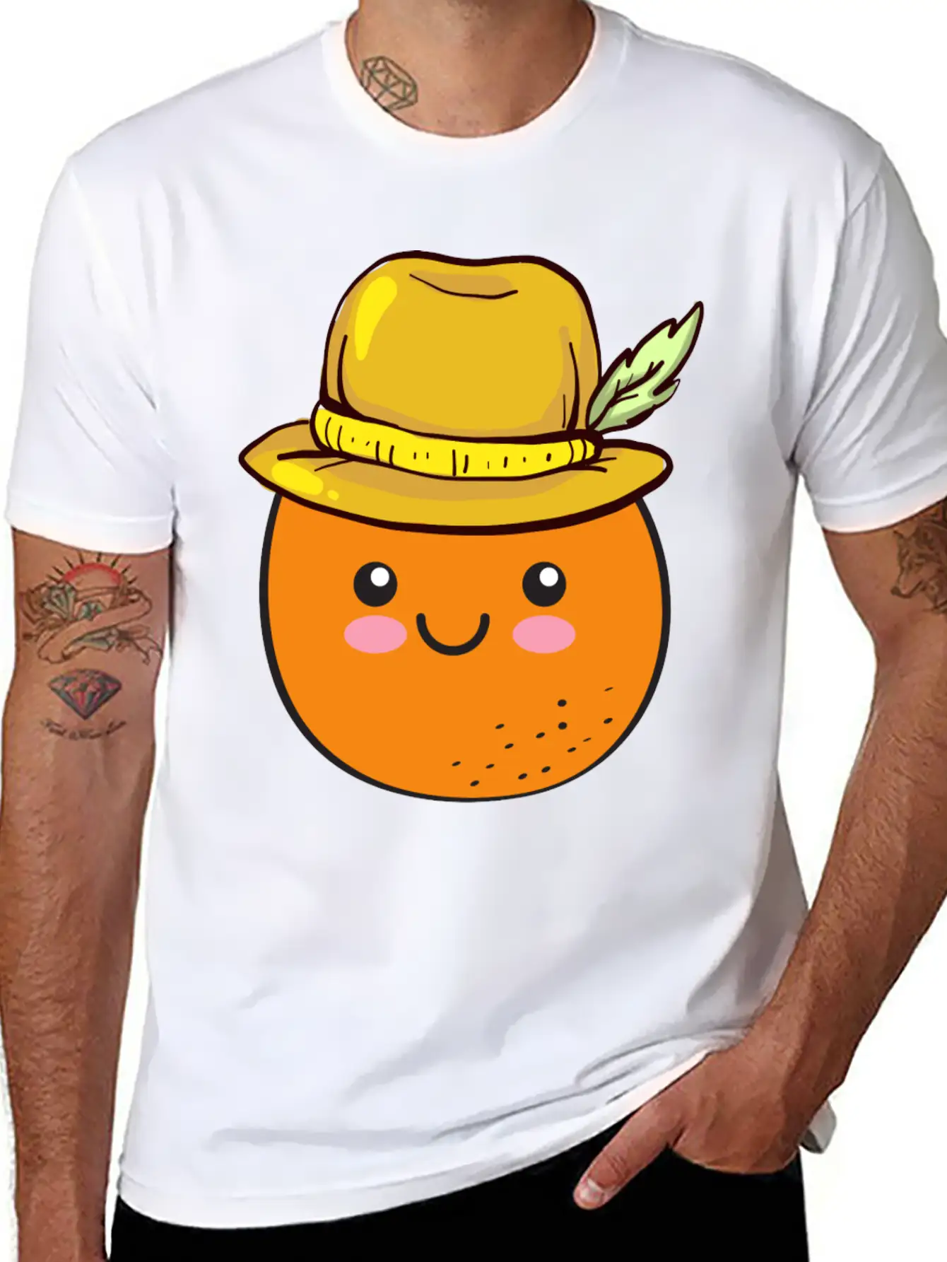 Orange Cute Vegan Veganism Vegetarian Healthy Food Basic Graphic T-Shirt – Daily Comfort In Soft Cotton