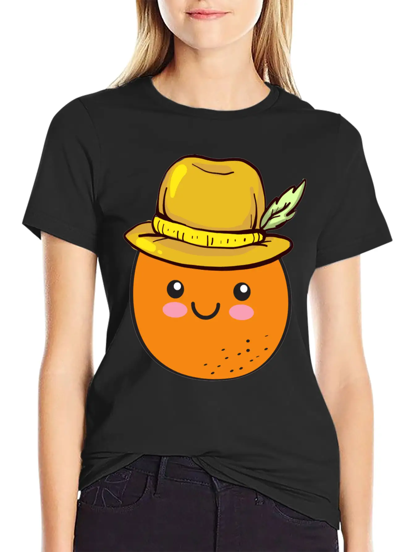 Orange Cute Vegan Veganism Vegetarian Healthy Food Basic Graphic T-Shirt – Daily Comfort In Soft Cotton