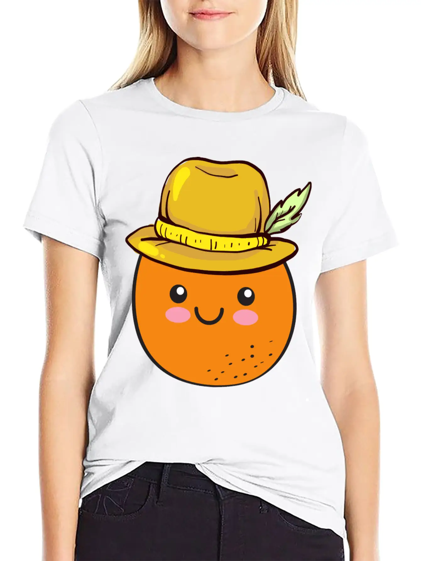 Orange Cute Vegan Veganism Vegetarian Healthy Food Basic Graphic T-Shirt – Daily Comfort In Soft Cotton