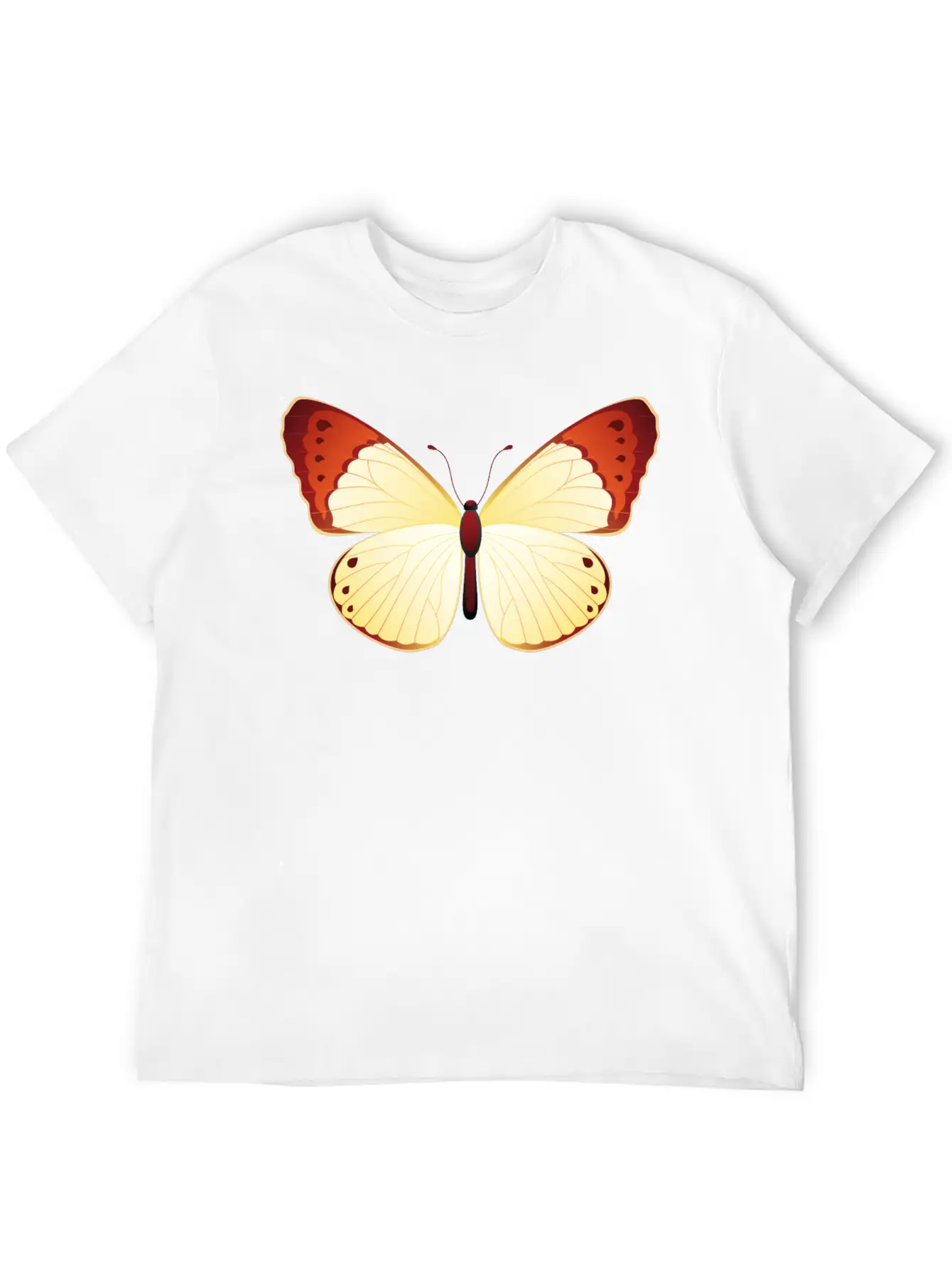 Orange Tip Modern Fit Casual T-Shirt ��� Clean And Versatile Design