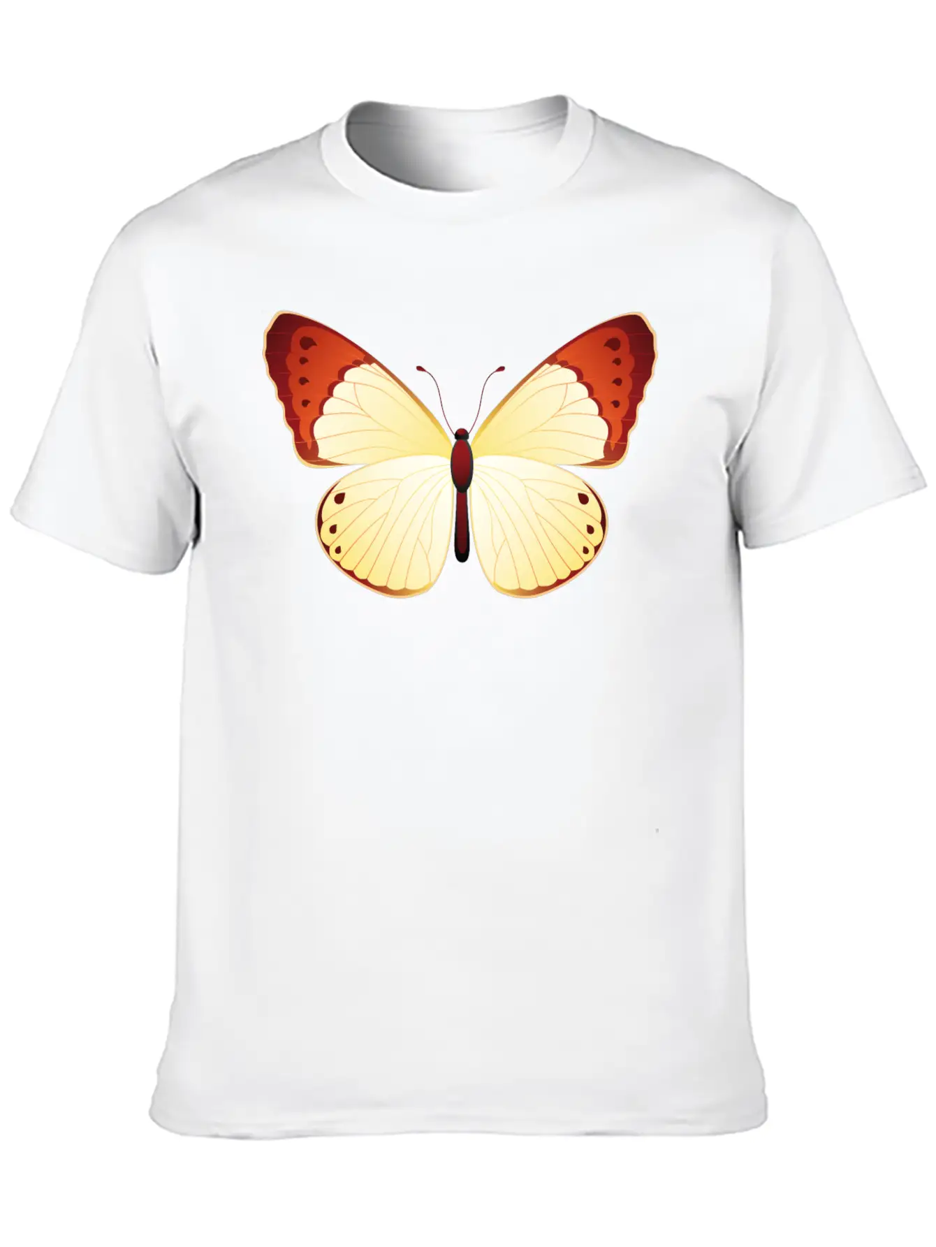 Orange Tip Modern Fit Casual T-Shirt ��� Clean And Versatile Design