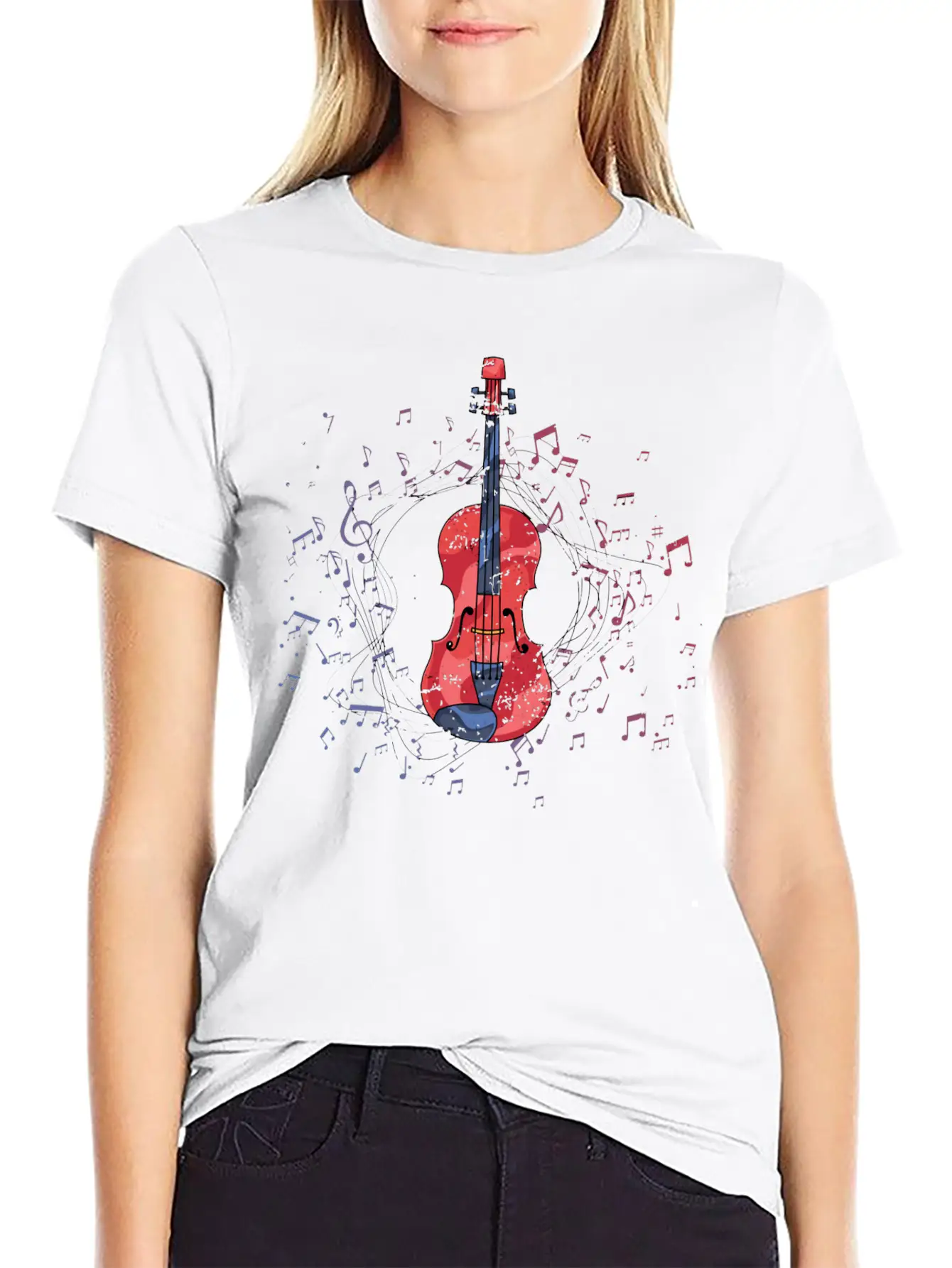Orchestra Musician Classical Music Violinist Gift Relaxed Everyday Tee – Lightweight And Durable Cotton