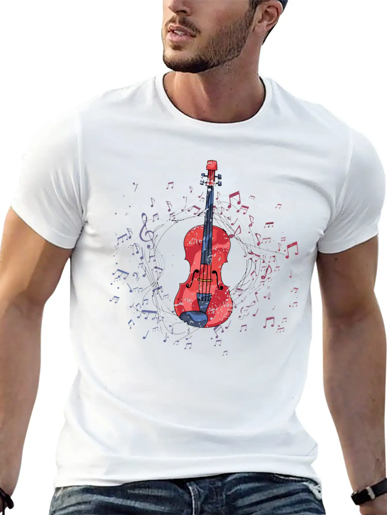 Orchestra Musician Classical Music Violinist Gift Relaxed Everyday Tee – Lightweight And Durable Cotton