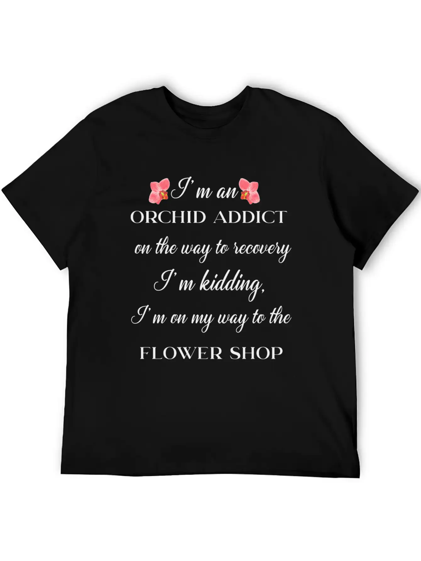 Orchid Addict Lightweight Cotton T-Shirt – Daily Comfort Graphic Shirt
