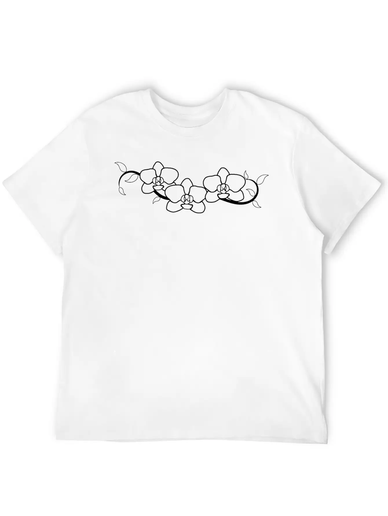 Orchids, Bloom, Blossoms, Floral, Flower, Flowery Modern Fit Casual T-Shirt – Clean And Versatile Design