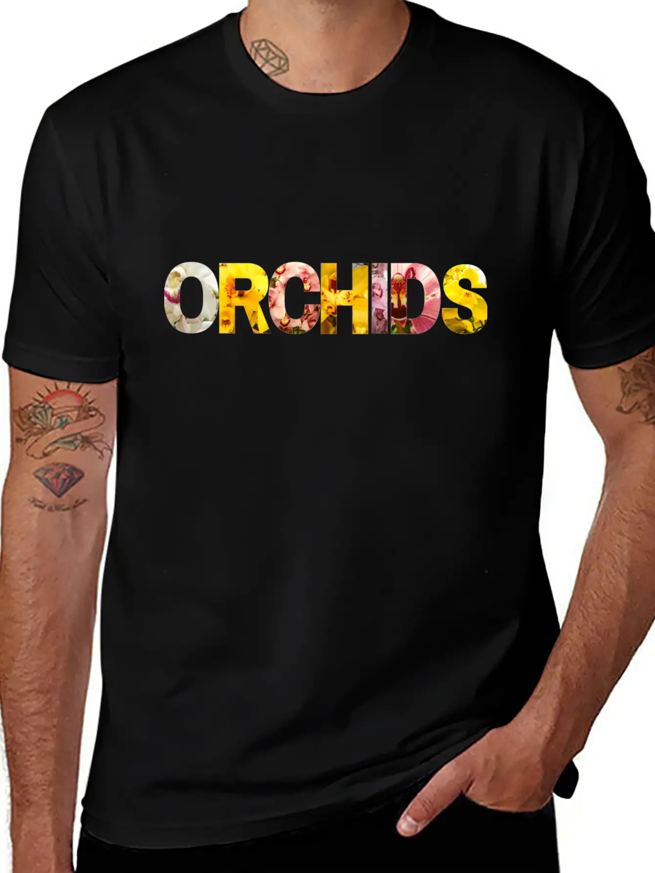 Orchids Soft Cotton Short Sleeve Tee – Unisex Wardrobe Staple