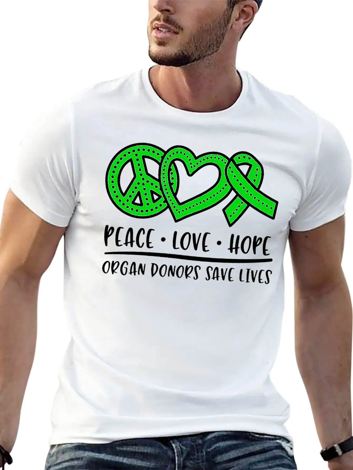 Organ Donation Awareness, Organ Donor Basic Graphic T-Shirt – Daily Comfort In Soft Cotton