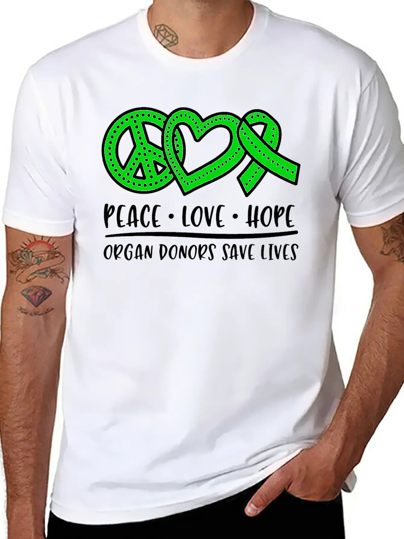 Organ Donation Awareness, Organ Donor Basic Graphic T-Shirt – Daily Comfort In Soft Cotton