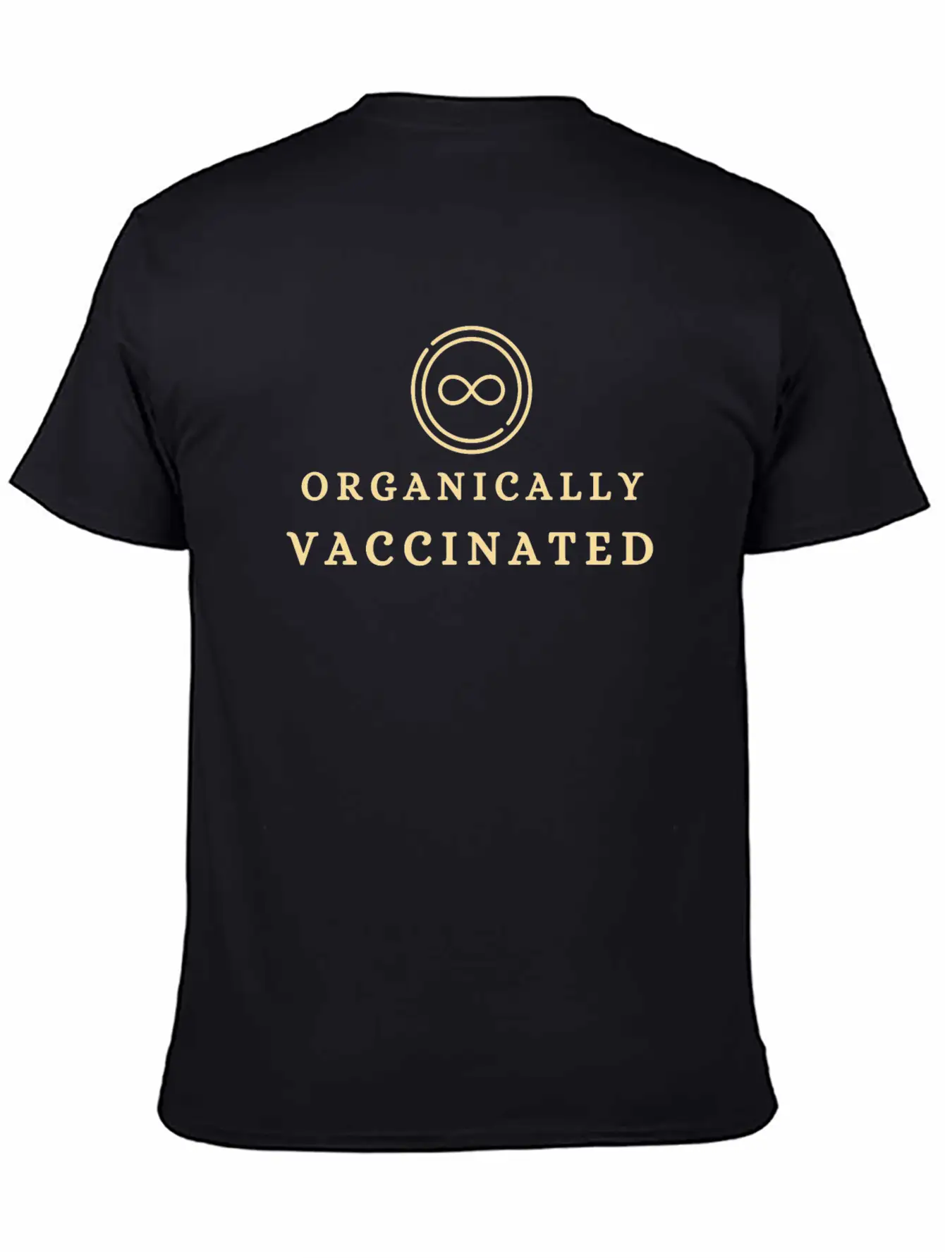 Organically Vaccinated Essential T Shirt Lightweight Cotton T-Shirt – Daily Comfort Graphic Shirt